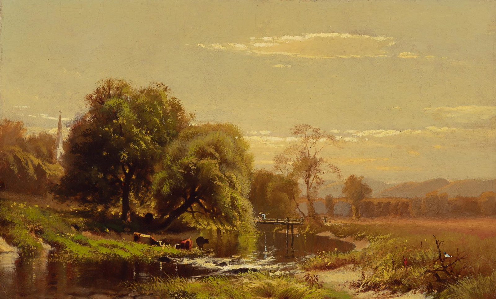 Arthur Parton: Arthur Parton American, 1842-1914 Spring in the Catskills, 1867 Signed Arthur Parton, dated 1867, and inscribed as titled on the stretcher Oil on canvas 10 x 16 inches Provenance: Christie's, New York