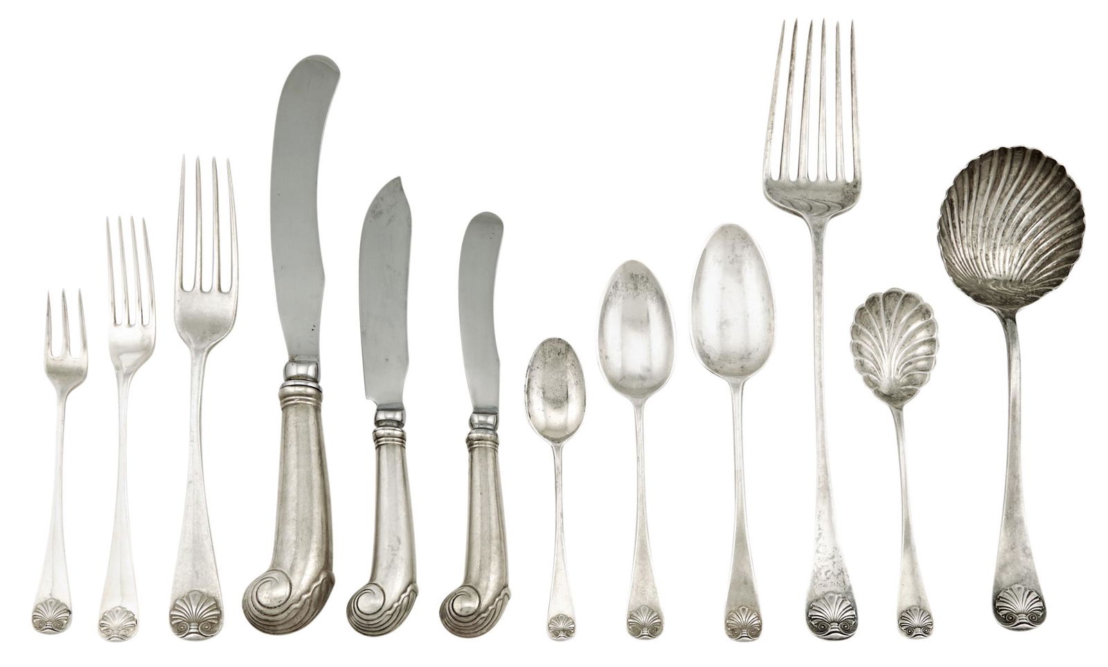 Stieff Sterling Williamsburg Shell Pattern Flatware Service (1 of 3)