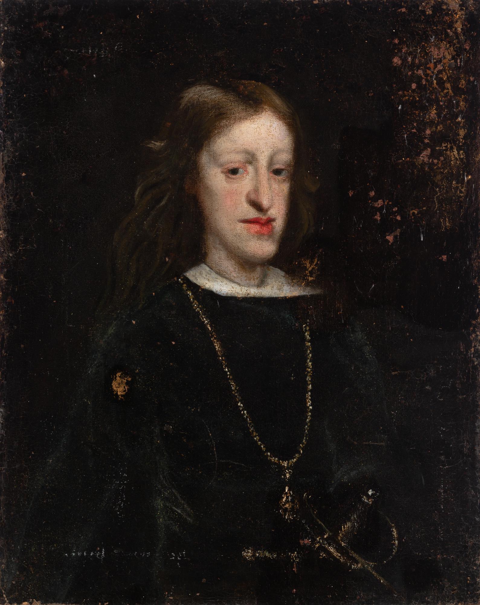 Circle of Juan Carreno de Miranda Portrait of Charles II of Spain (1 of 2)
