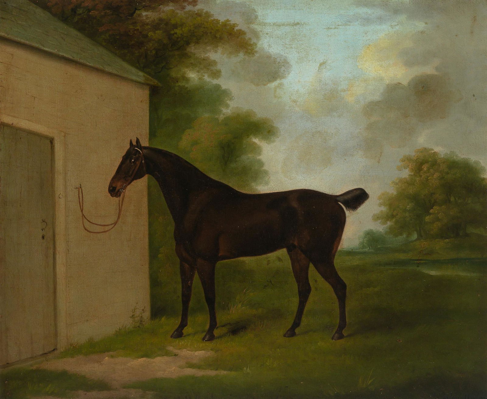 Attributed to John Nost Sartorius A Horse beside a Stable (1 of 4)
