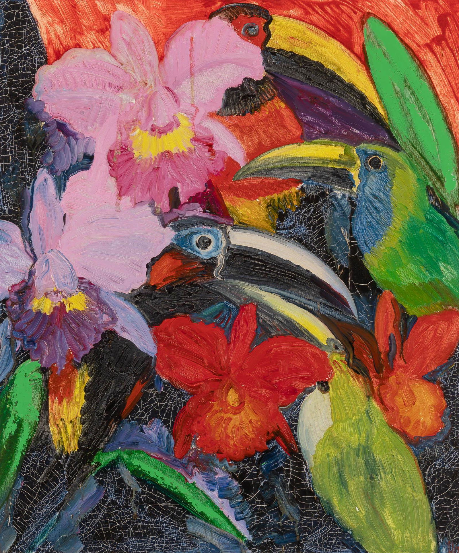 Hunt Slonem American, b. 1951 Catelaya, 1988 (1 of 3)