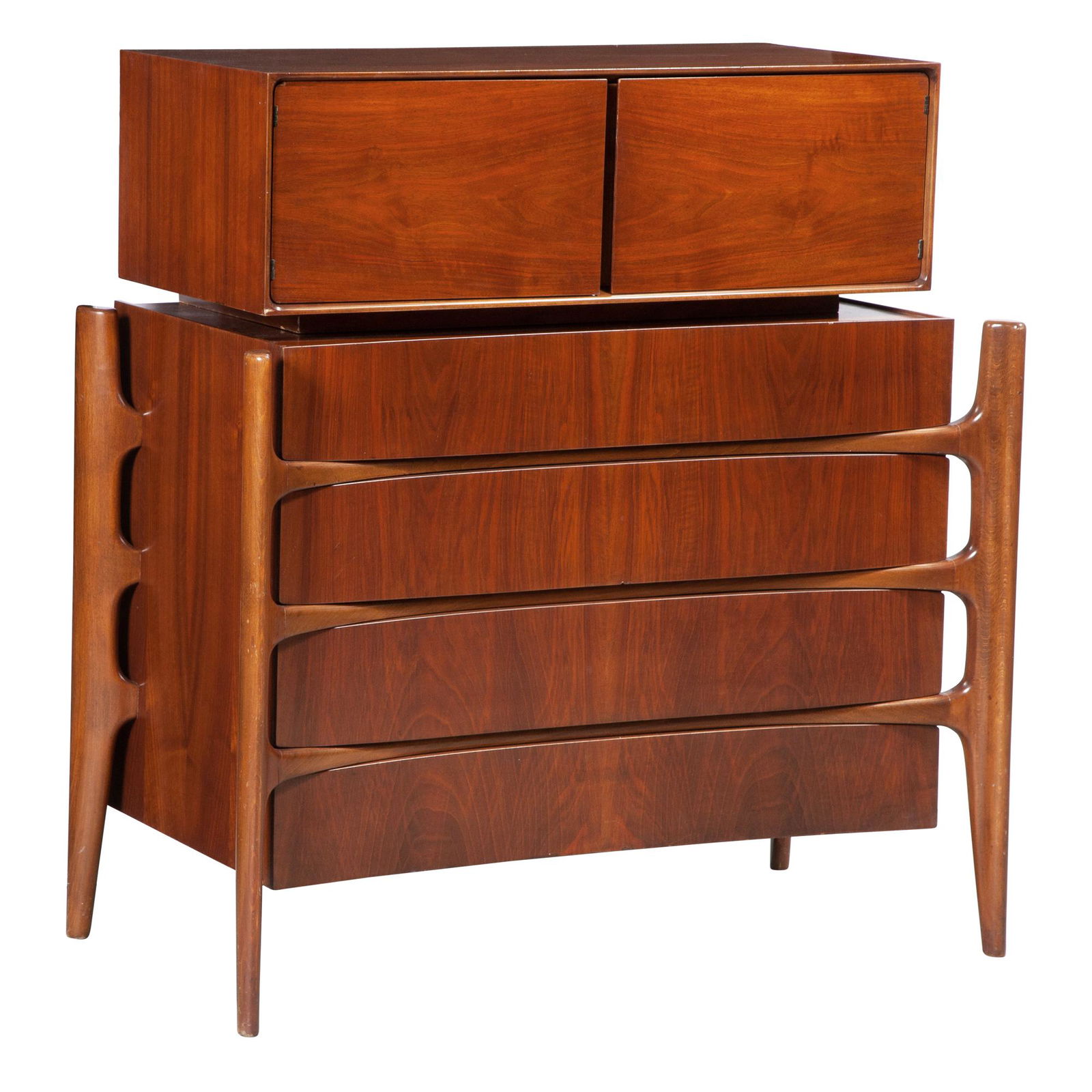 William Hinn Walnut and Beech Gentleman's Chest Swedish Guild Collection, The Urban Furniture Co., (1 of 10)