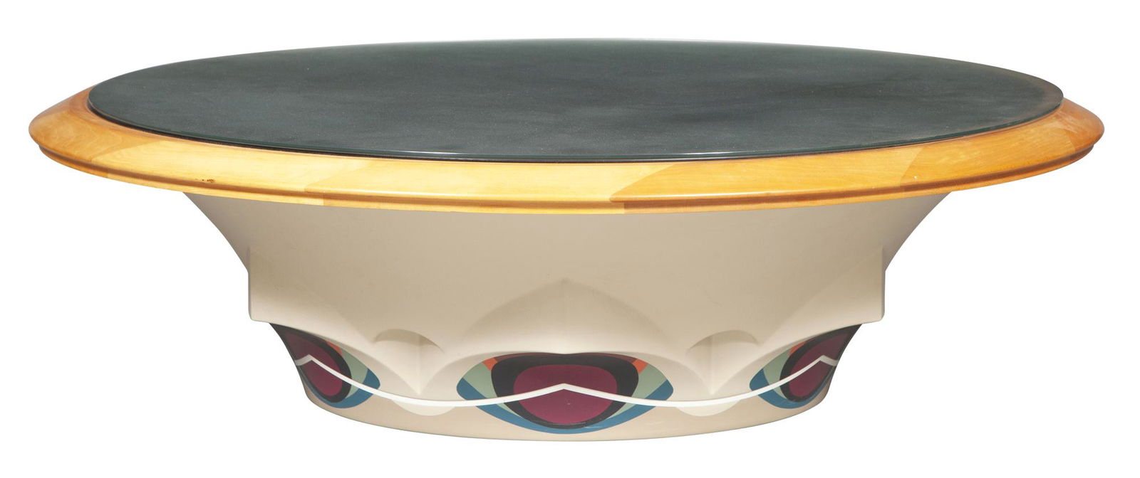 Robert Venturi Molded Fiberglass, Wood and Acrylic Corinthian Low Table (1 of 6)