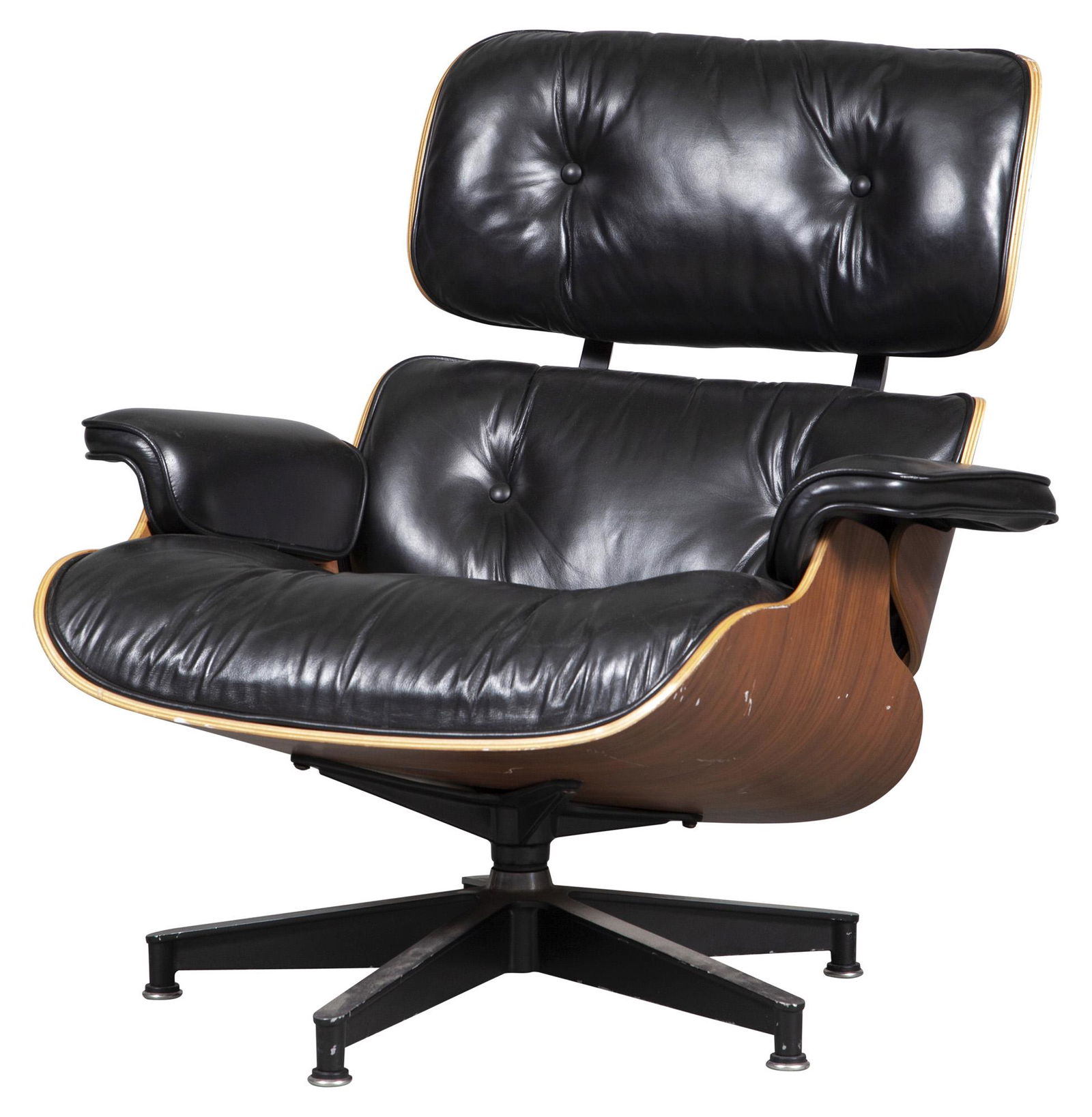 Charles and Ray Eames Leather Upholstered Walnut 670 Lounge Chair (1 of 7)