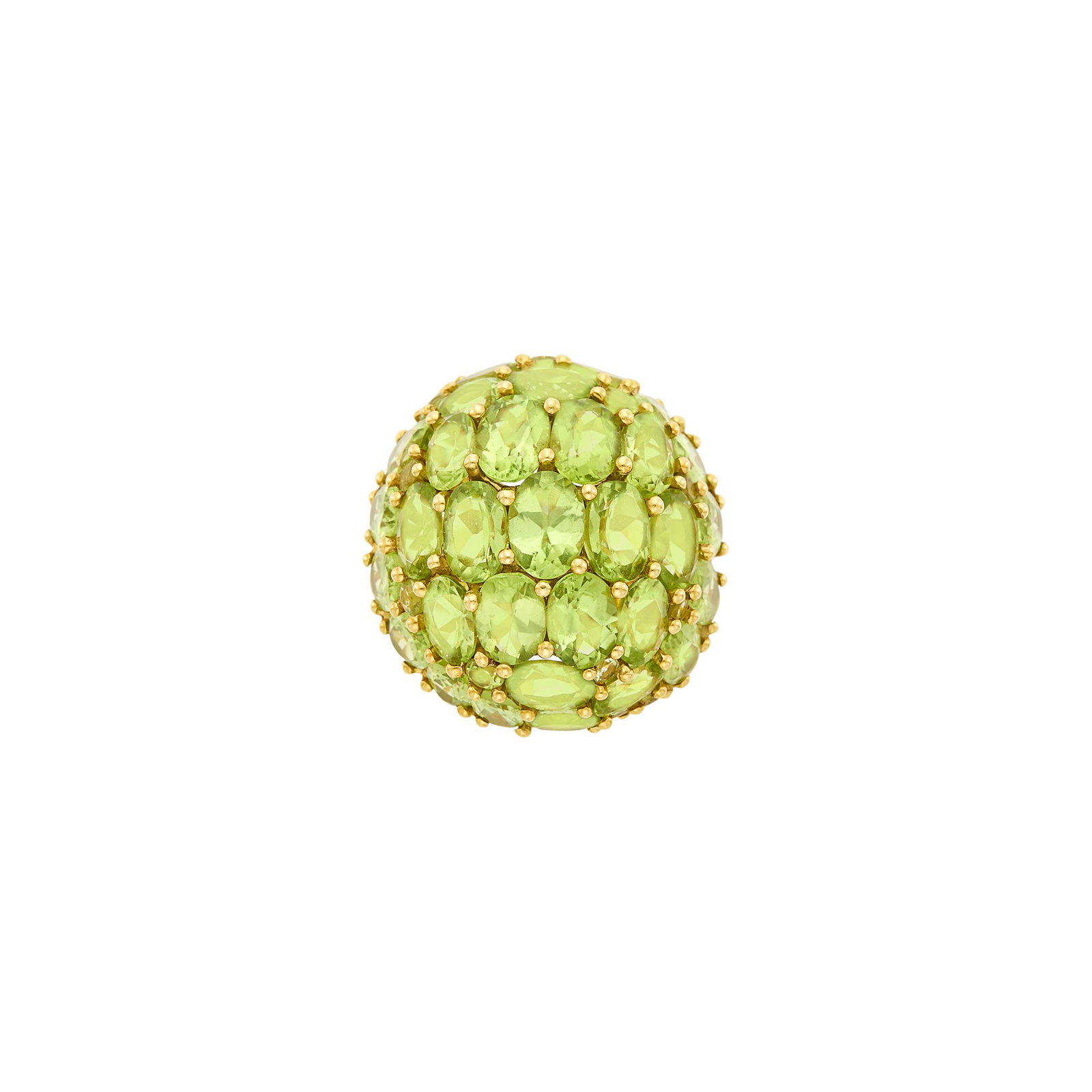 Gold and Peridot Dome Ring (1 of 3)