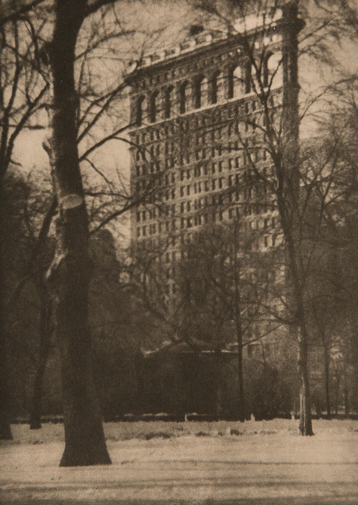 COBURN, ALVIN LANGDON (1882-1966) The Flat Iron, 1909.: COBURN, ALVIN LANGDON (1882-1966) The Flat Iron, 1909. A hand-pulled photogravure, tissue on card mount, for New York, 1913 (which, as published, contained a suite of twenty). Minimal wear noted. C