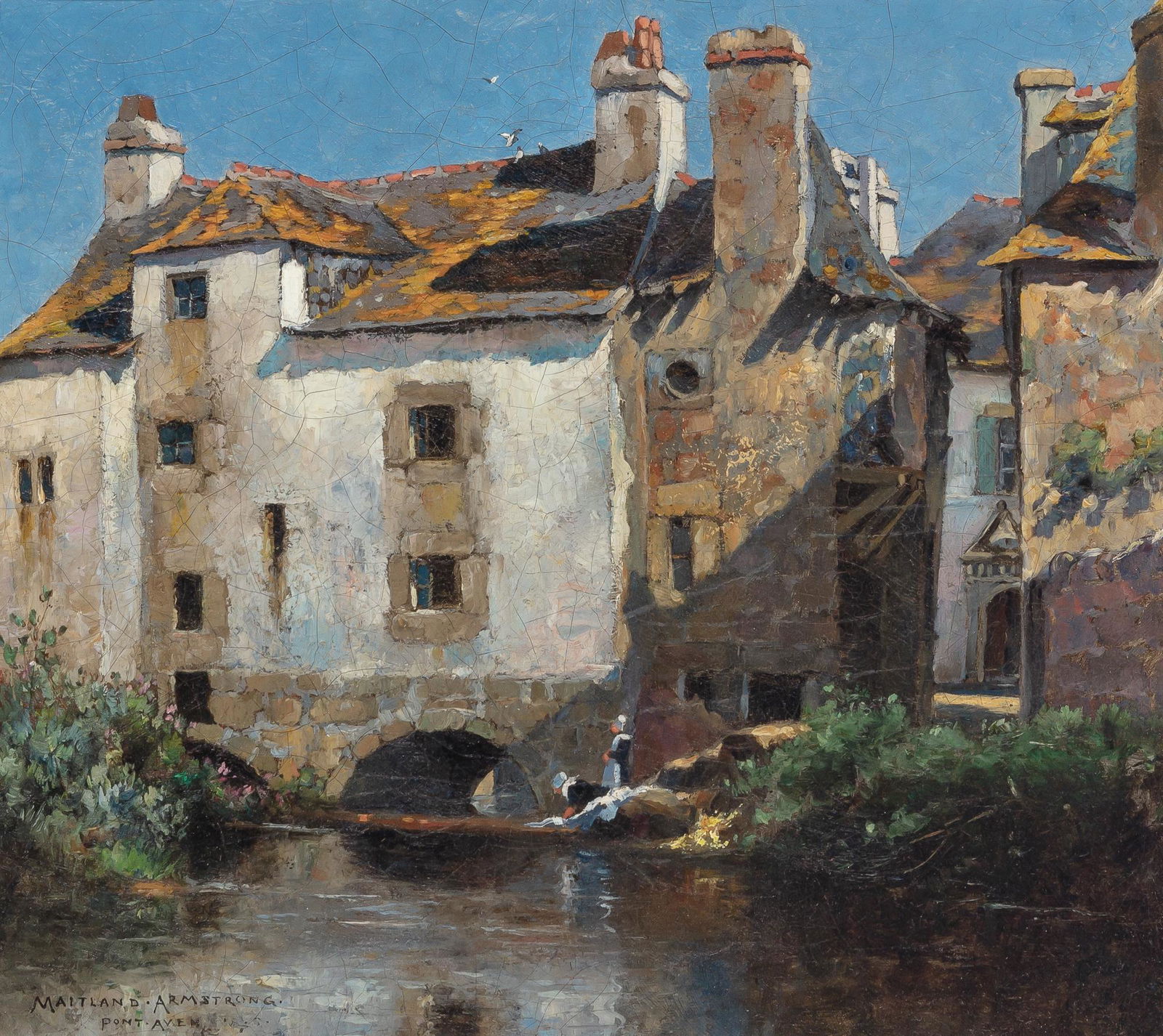 David Maitland Armstrong American, 1836-1918 Old Houses of Pont-Aven (1 of 4)