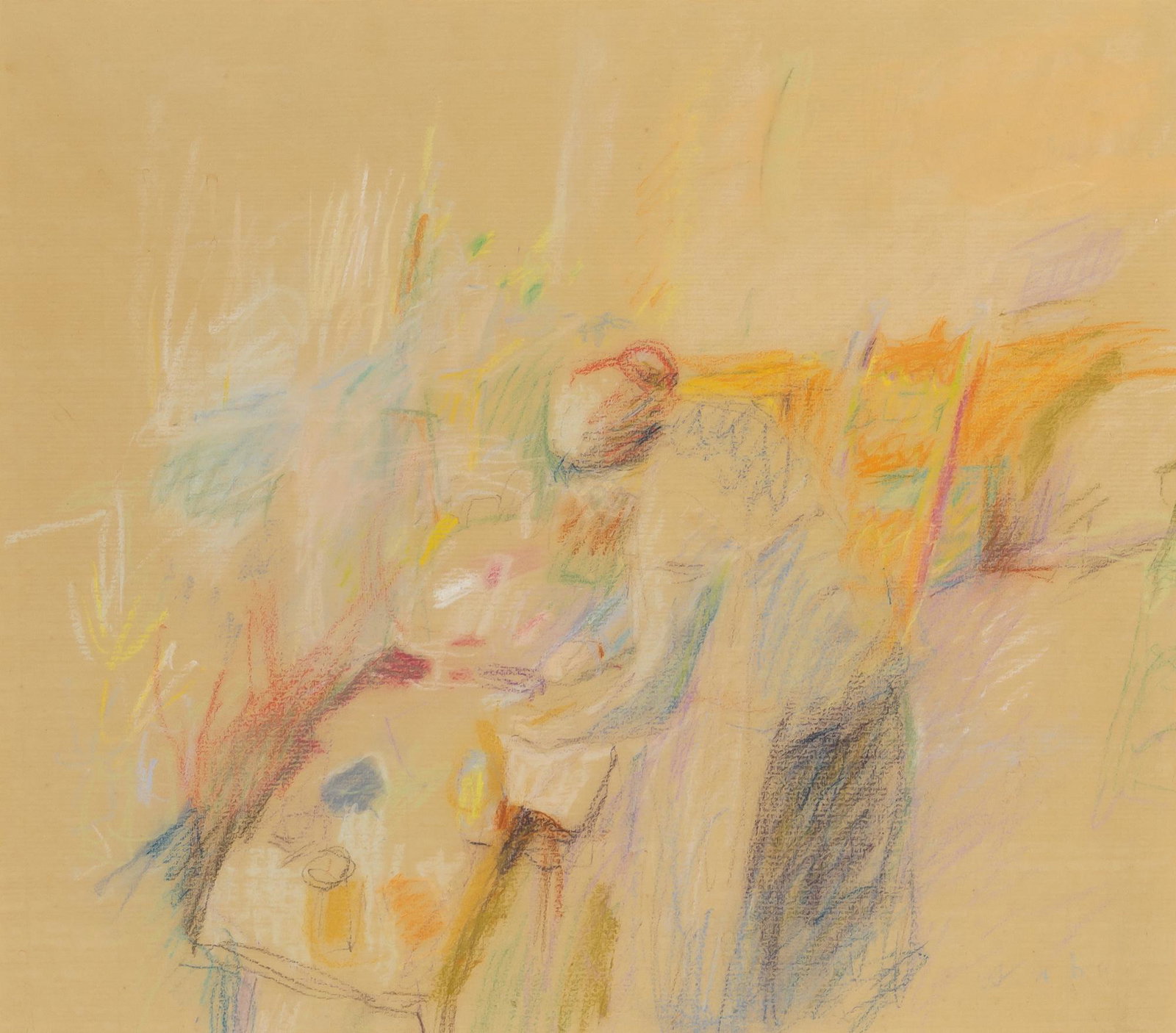 Wolf Kahn American, 1927-2020 Daily Chores: Wolf Kahn American, 1927-2020 Daily Chores Signed W Kahn (lr) Pastel on paper Sight 17 3/8 x 19 5/8 inches (44.1 x 49.8 cm) C Estate of Margaret L. Kaplan