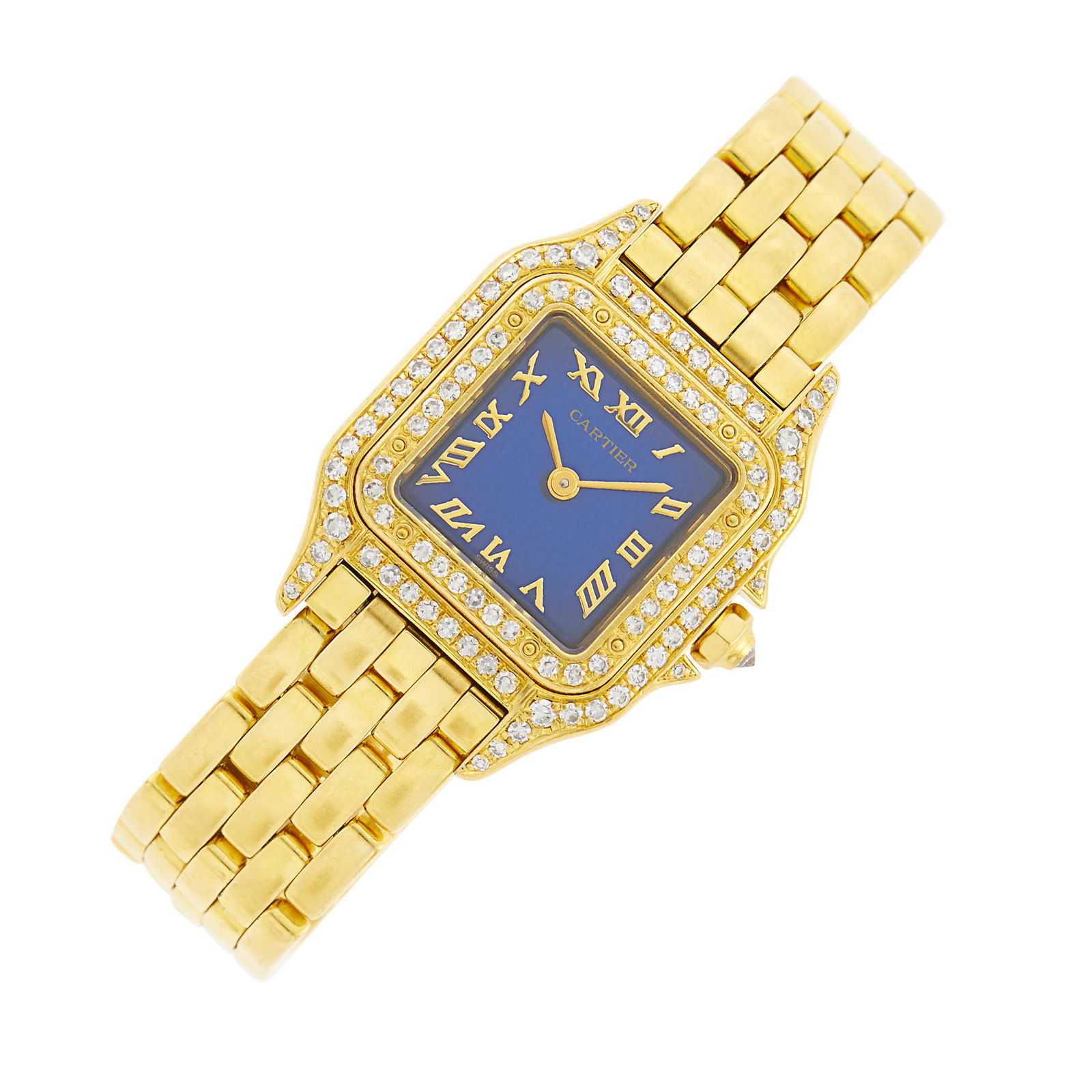 Cartier Gold and Diamond 'Panthère' Wristwatch, Ref. 1280 (1 of 3)