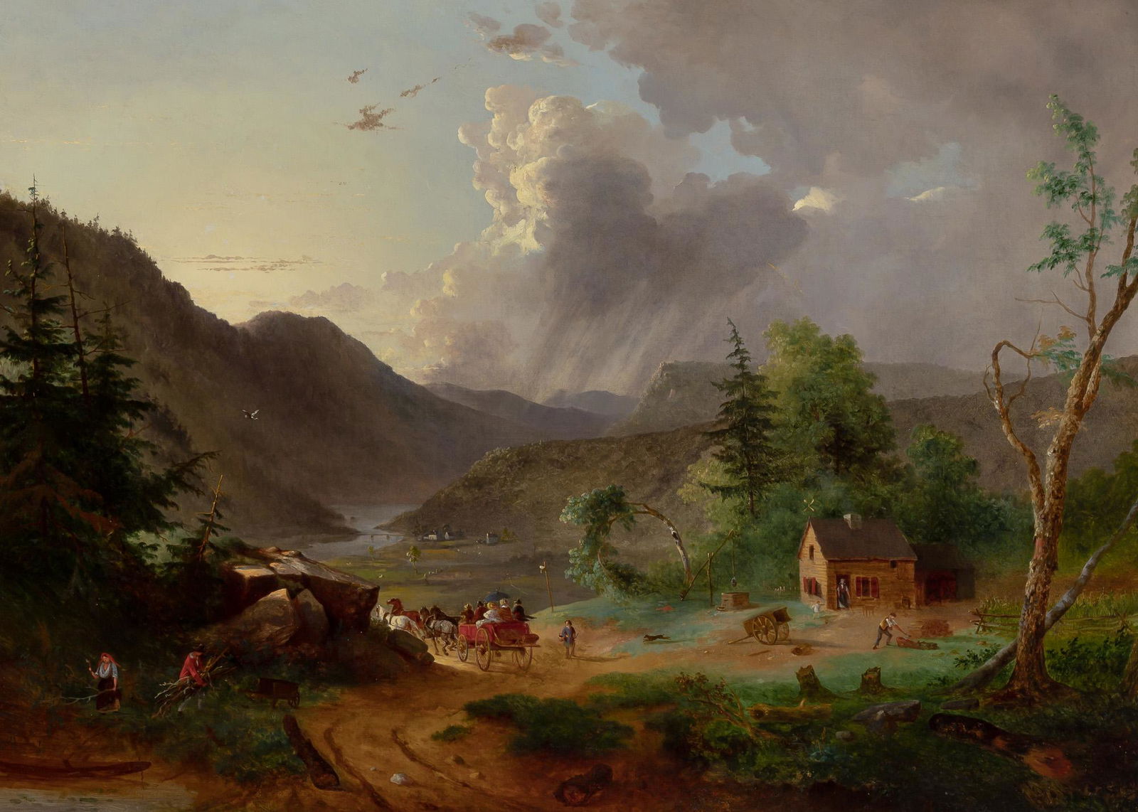 Charles Themmen American, 19th Century Mountainous Landscape (1 of 3)