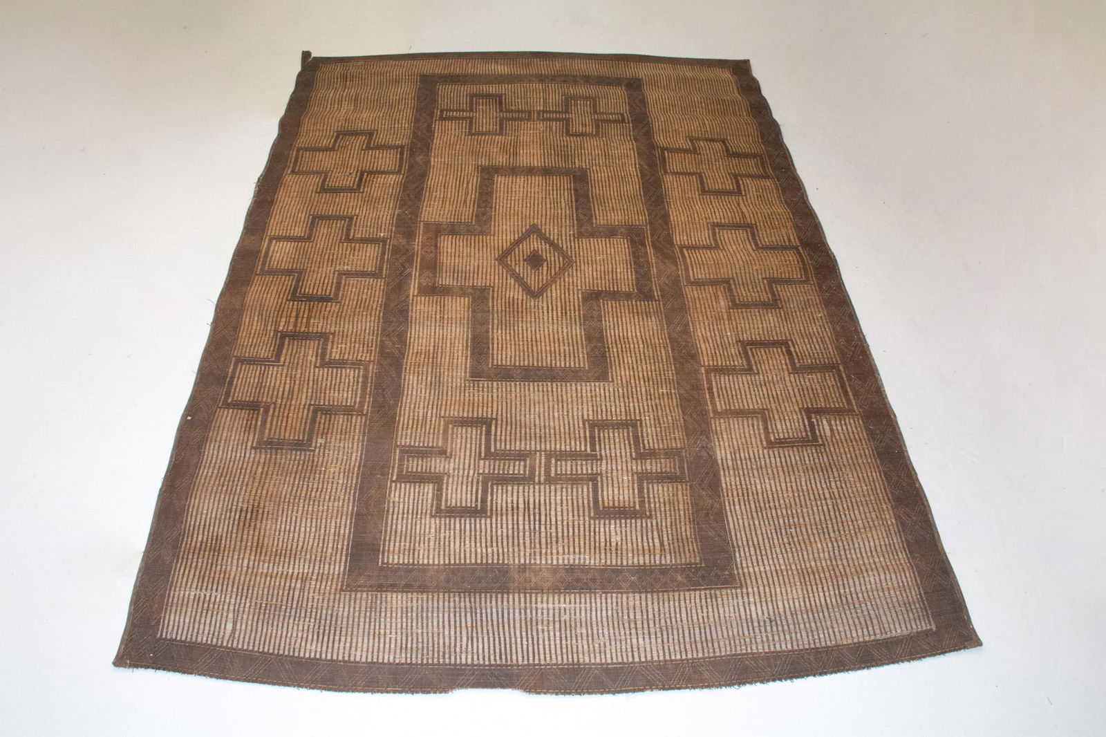 Tuareg Reed and Leather Flat-Woven Carpet (1 of 2)