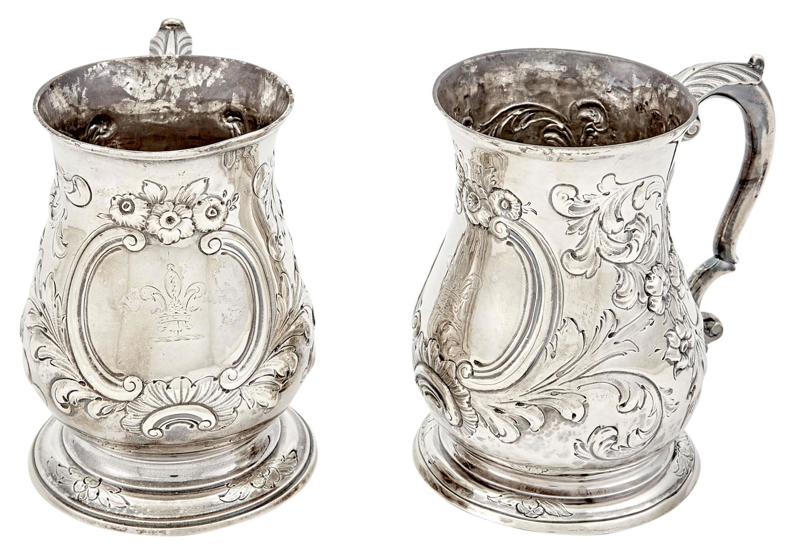 Two George II Sterling Silver Canns (1 of 3)
