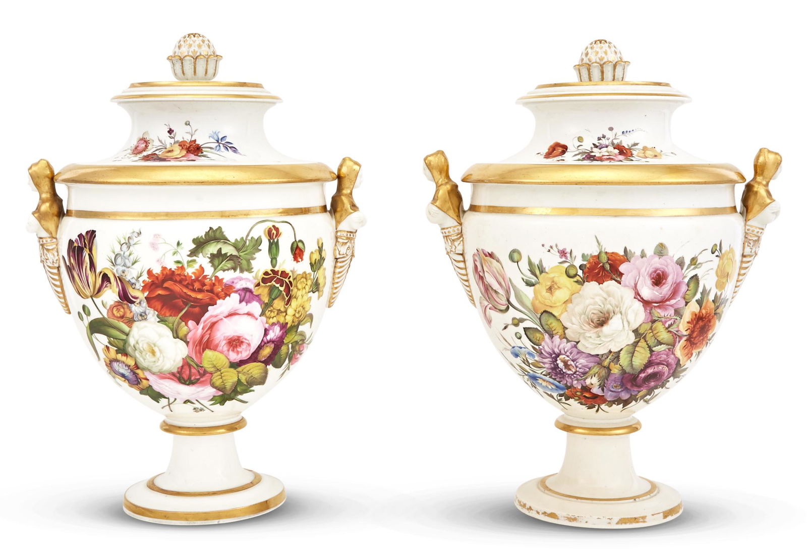 Pair of Continental Porcelain Fruit Coolers (1 of 4)