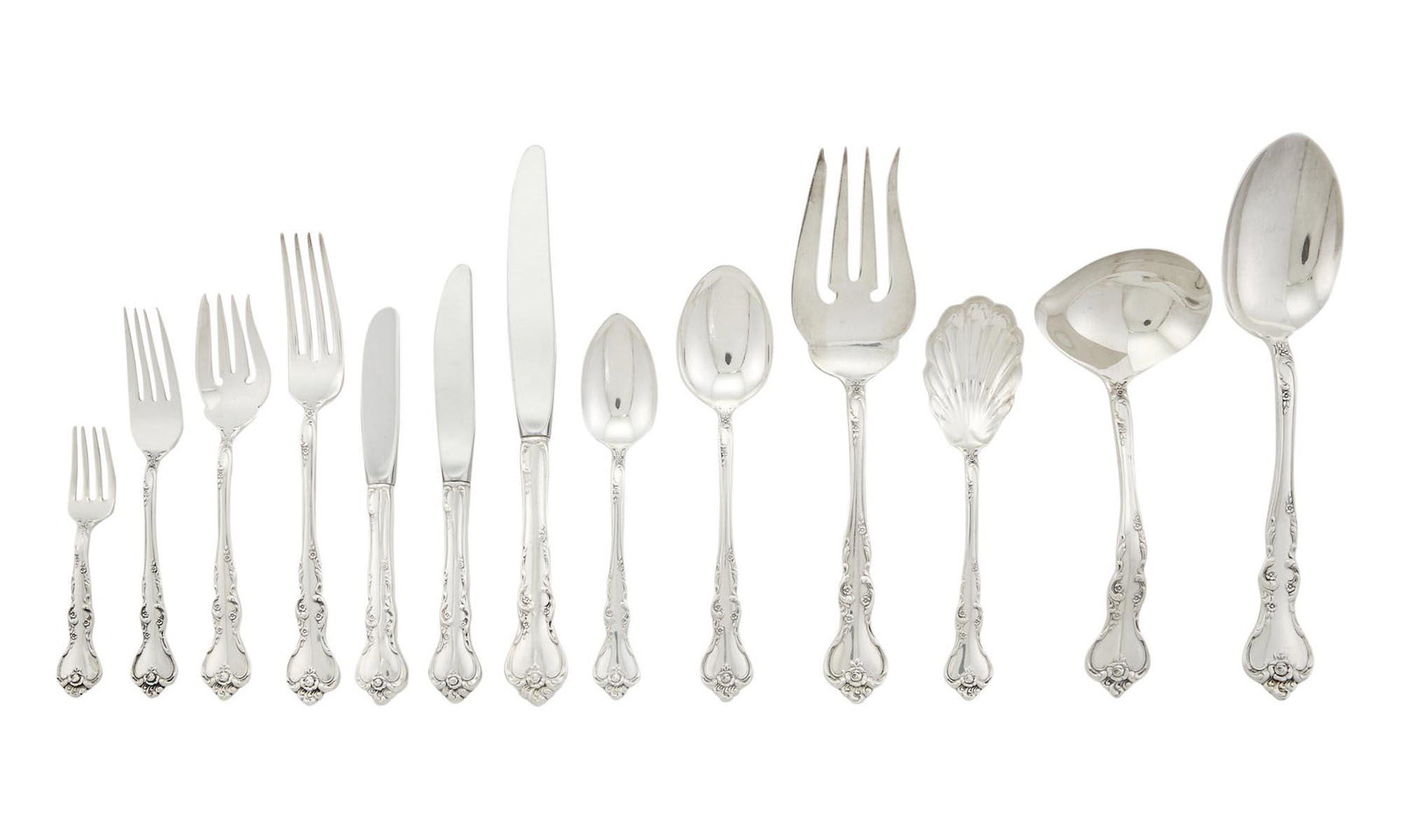 Reed & Barton Sterling Silver Savannah Pattern Flatware Service (1 of 4)