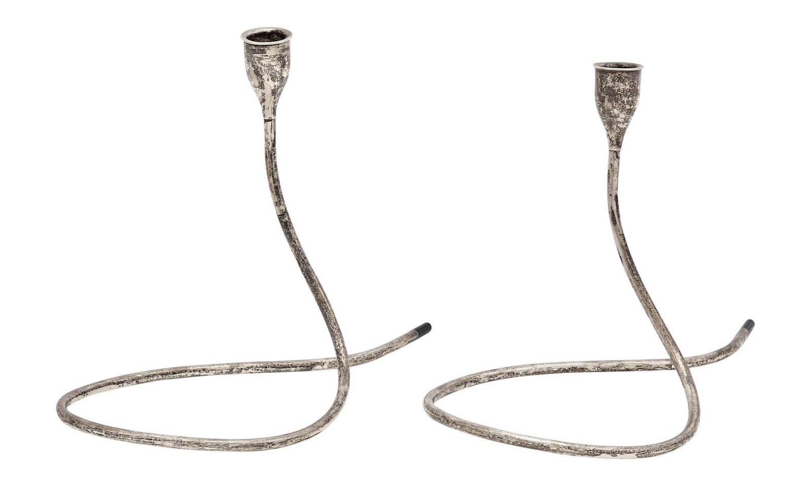 Pair of Towle Sterling Silver Snake Candlesticks (1 of 5)