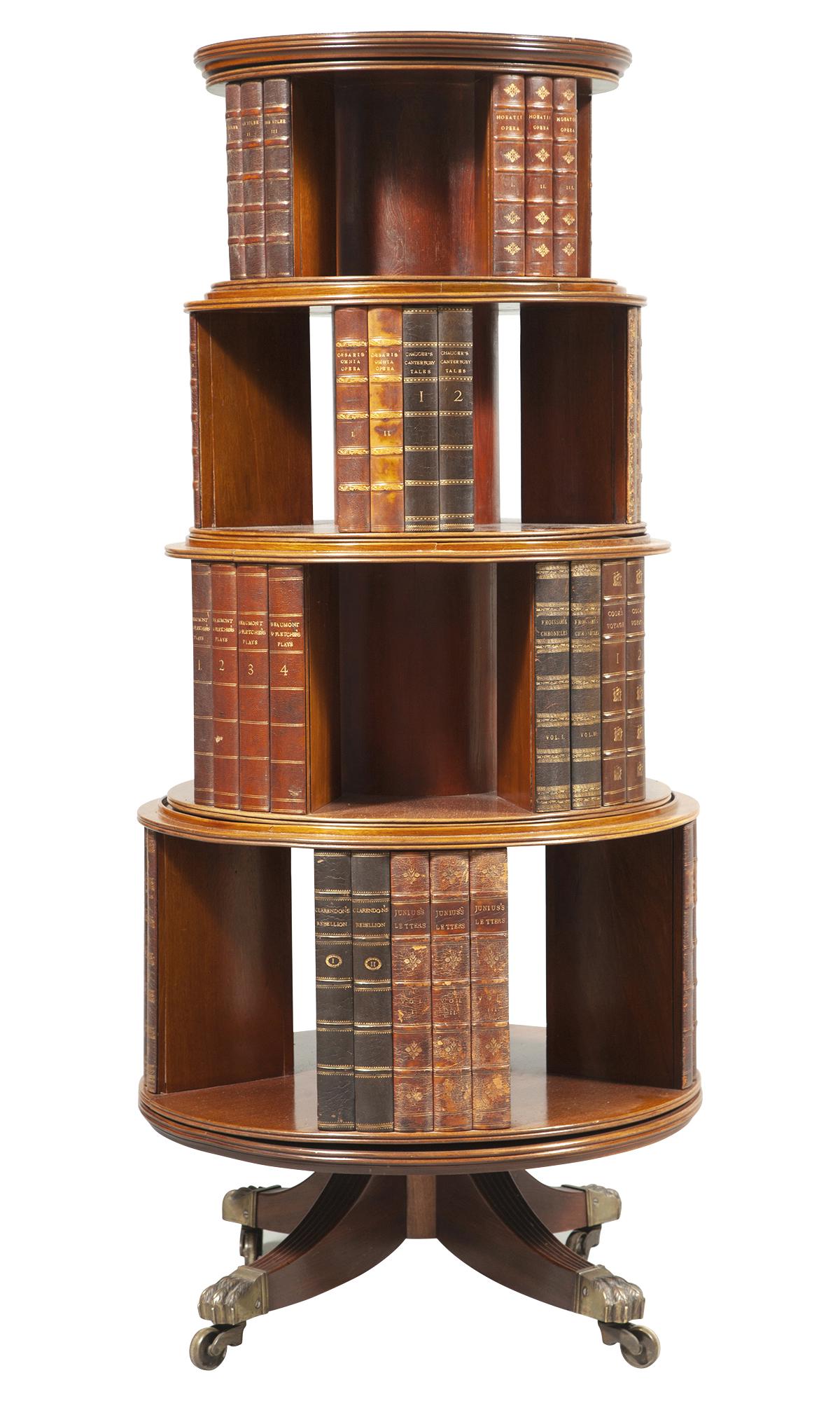 George III Style Mahogany Revolving Bookcase (1 of 3)