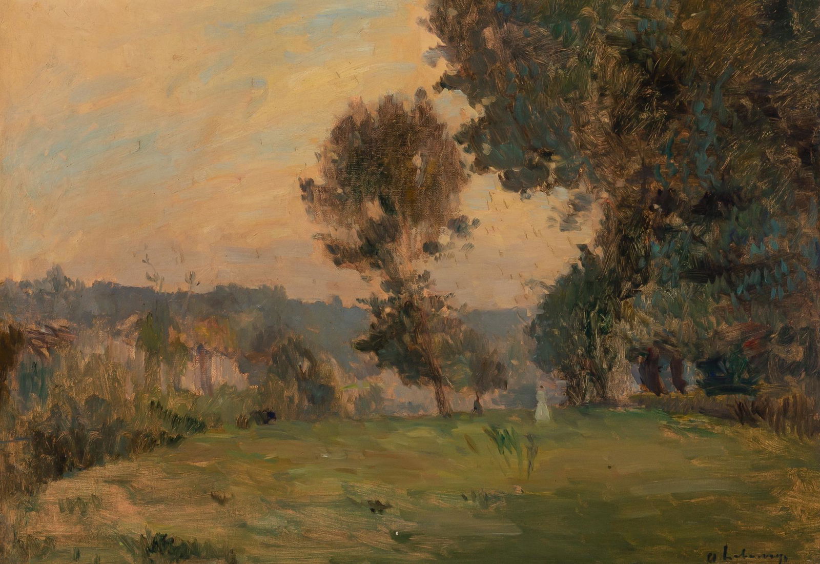 Albert Marie Lebourg French, 1849-1928 Grande Arbes, au Bord de la Seine a Bougival (1 of 4)