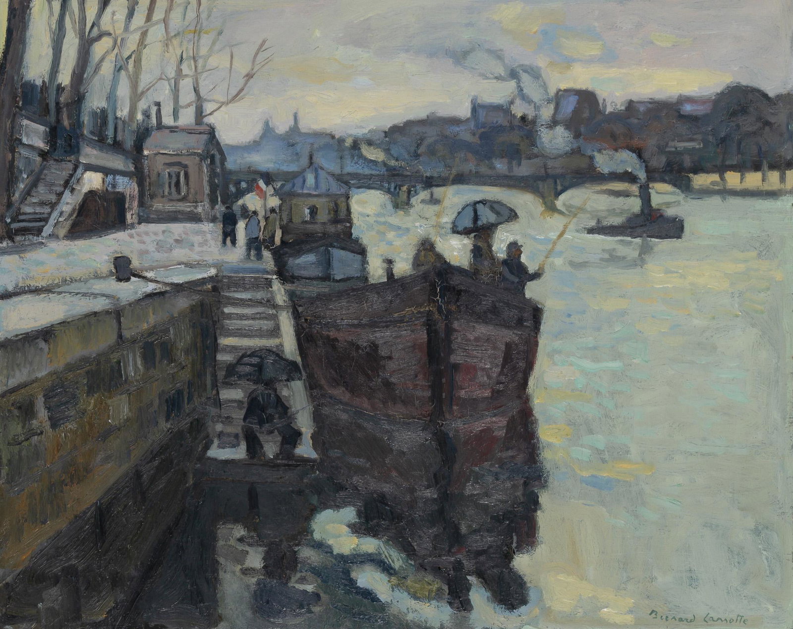 Bernard Lamotte French/American, 1903-1983 Quai de la Monnais (1 of 4)