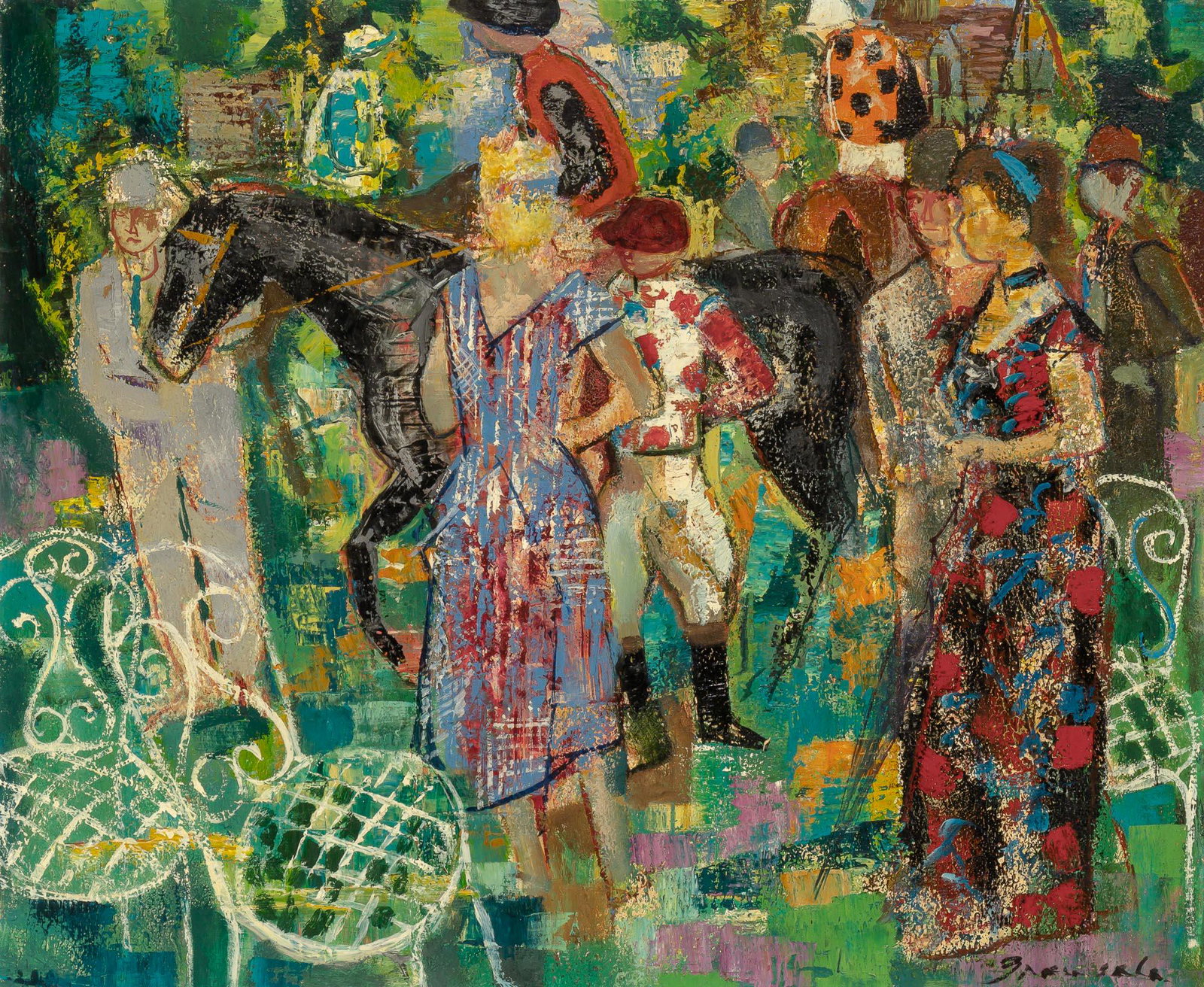 Emilio Grau Sala Spanish, 1911-1975 Paddock (1 of 4)