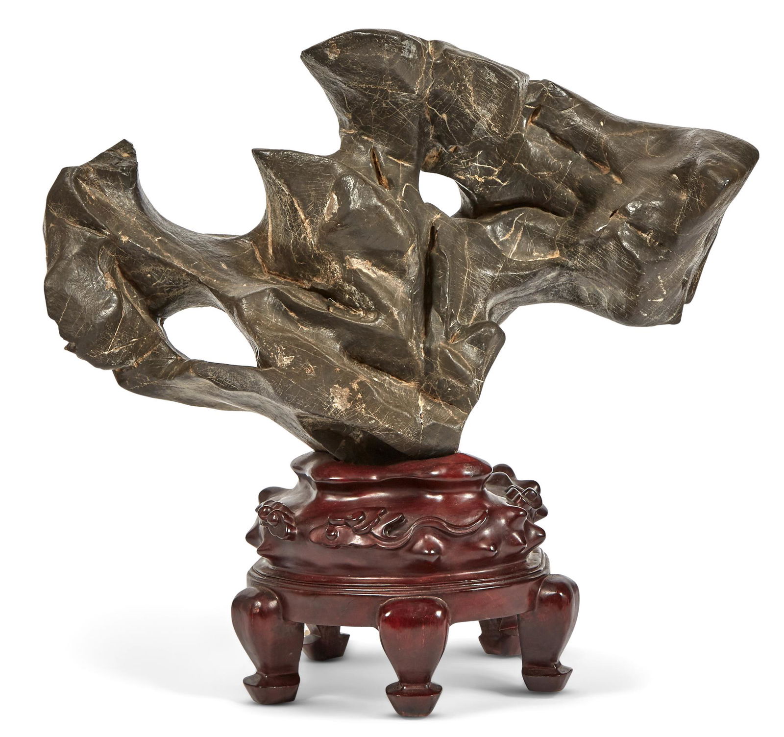 A Chinese Scholar's Rock Height 19 "Famille Rose Porcelain Vase,Tianqiuping, Height 20"Height x " (1 of 4)