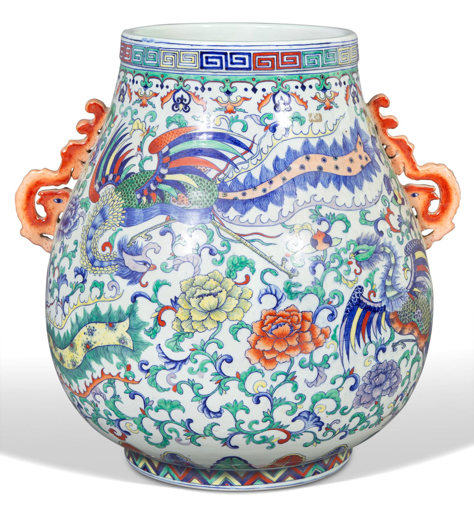 A Large Chinese Doucai Porcelain Hu Vase Height 19 " (1 of 6)