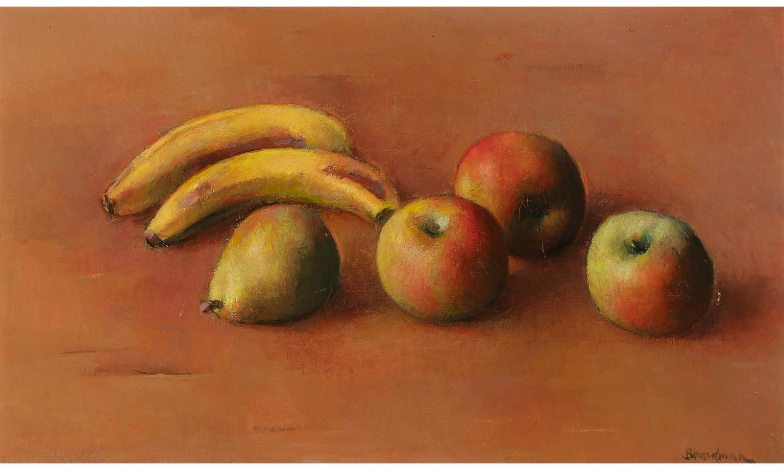 Robert Brackman Russian/American, 1898-1980 Still Life #54: Robert Brackman Russian/American, 1898-1980 Still Life #54 Signed Brackman (lr), signed Robert Brackman and inscribed as titled on the reverse Oil on canvas 12 x 20 1/4 inches (30.5 x 51.4 cm) C