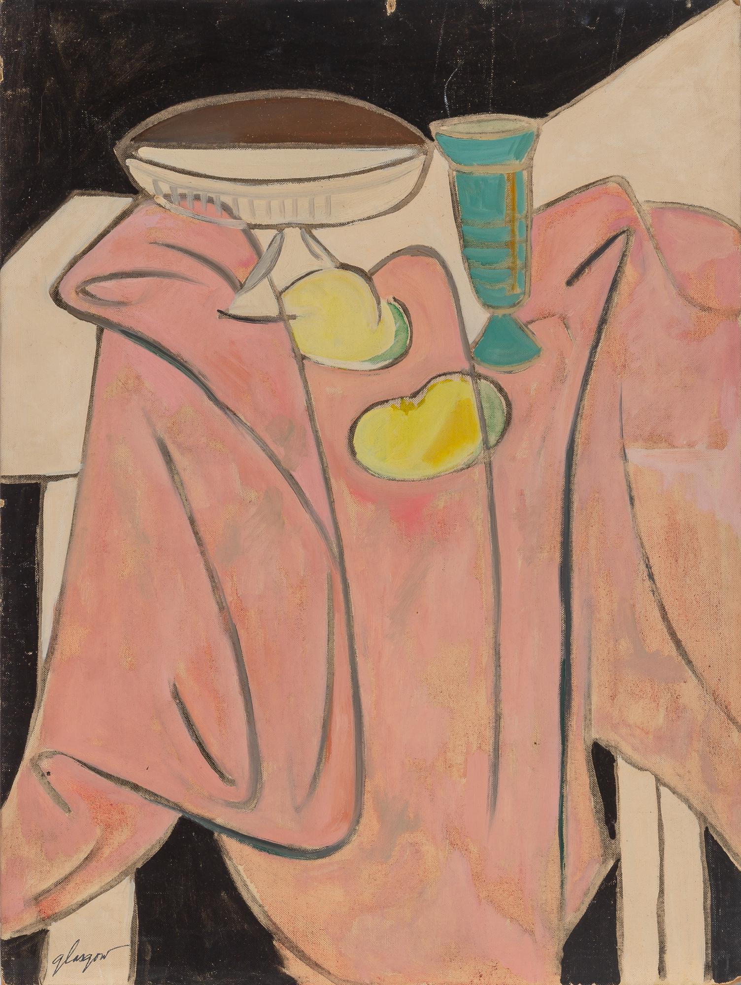 Bernard Glasgow American, 1914-1986 Still Life with Pink Cloth (1 of 3)
