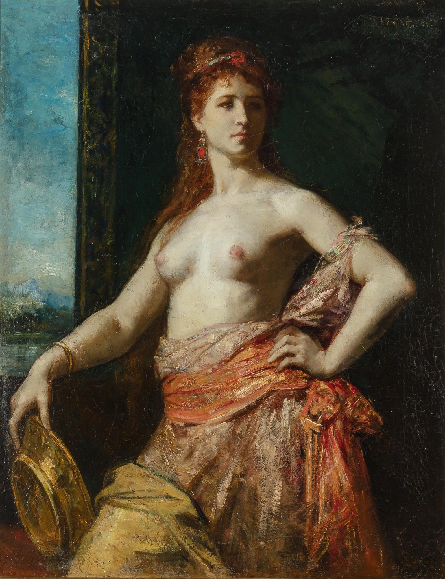 French School 19th Century Woman with Bowl (1 of 4)