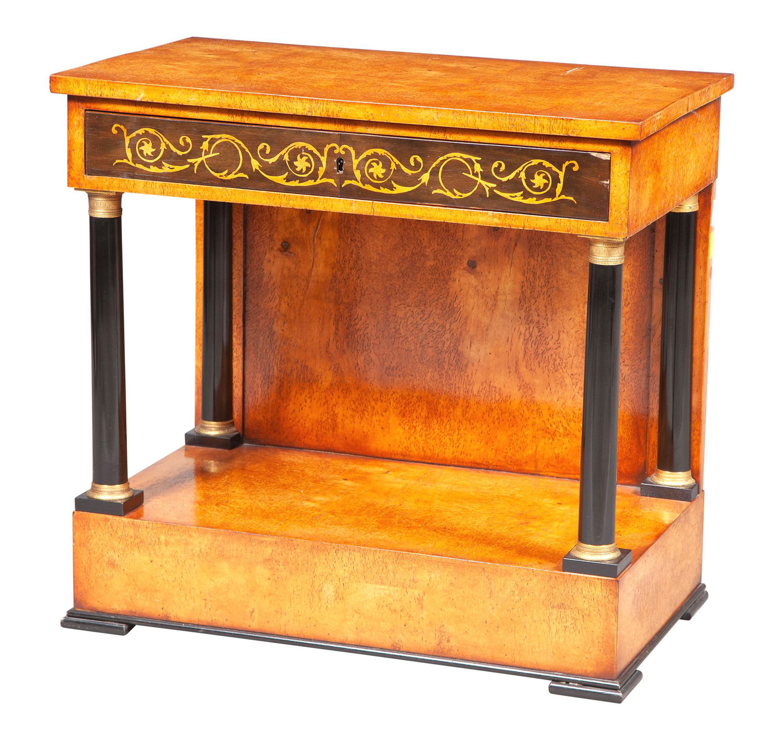 Biedermeier Part Ebonized Birch Pier Table (1 of 5)