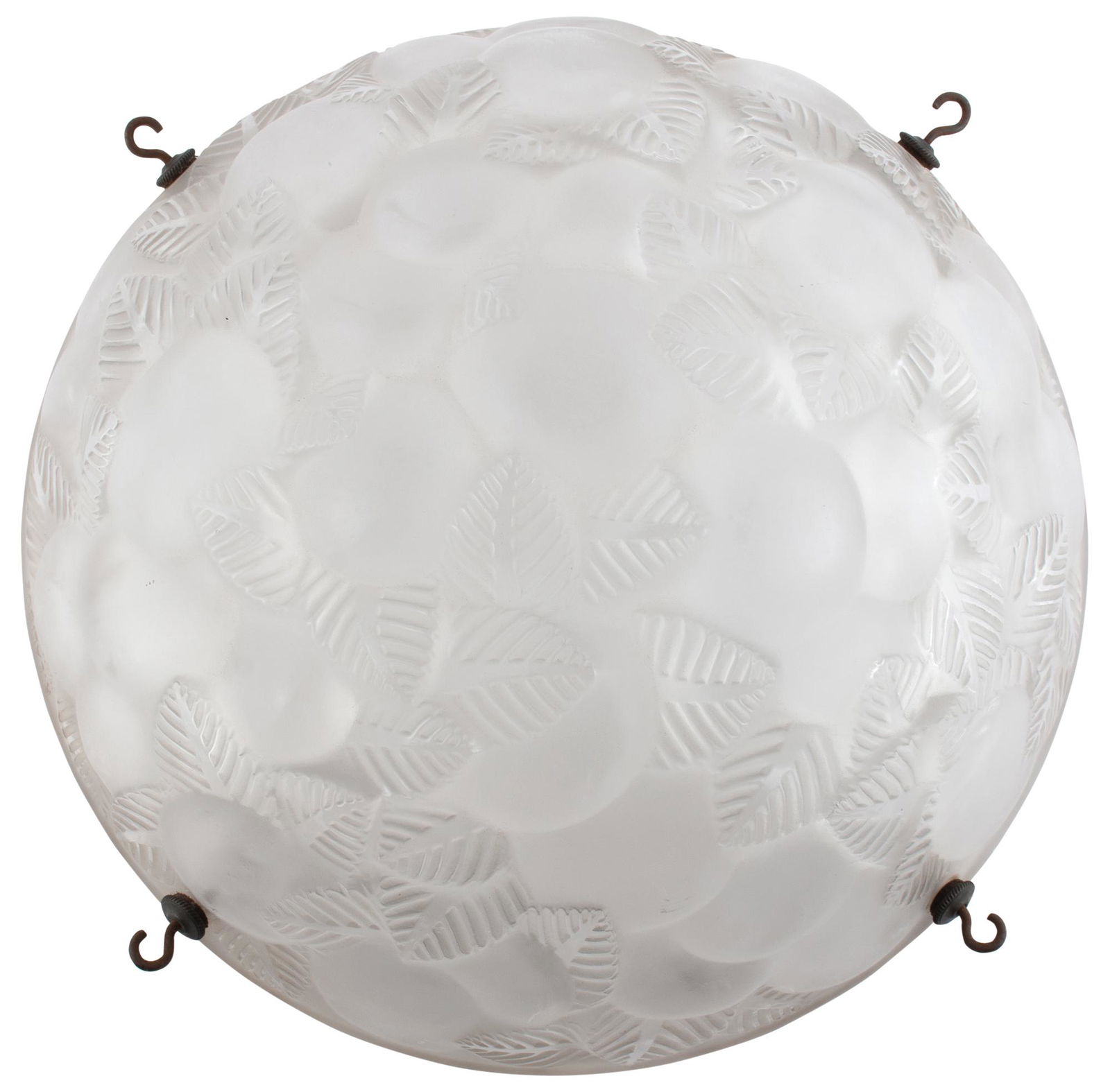 R. Lalique Molded Glass Lausanne Plafonnier (1 of 5)