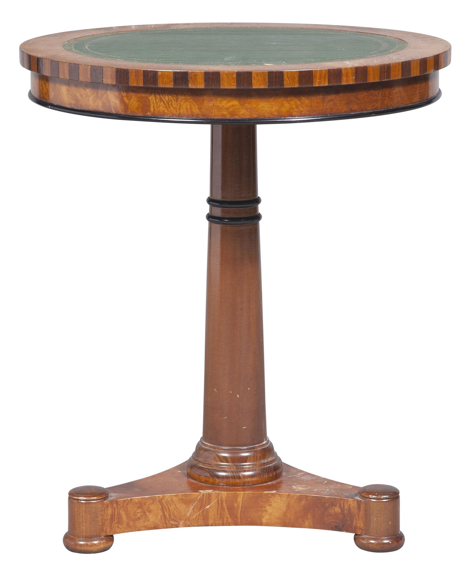 William IV Style Inlaid Walnut and Mahogany Side Table (1 of 4)