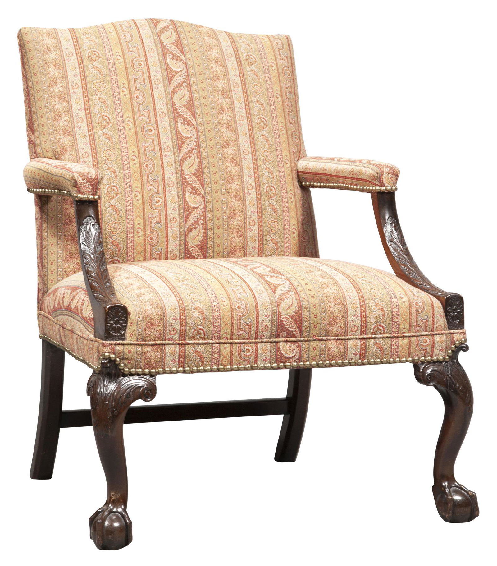 George II Style Mahogany Library Armchair (1 of 6)