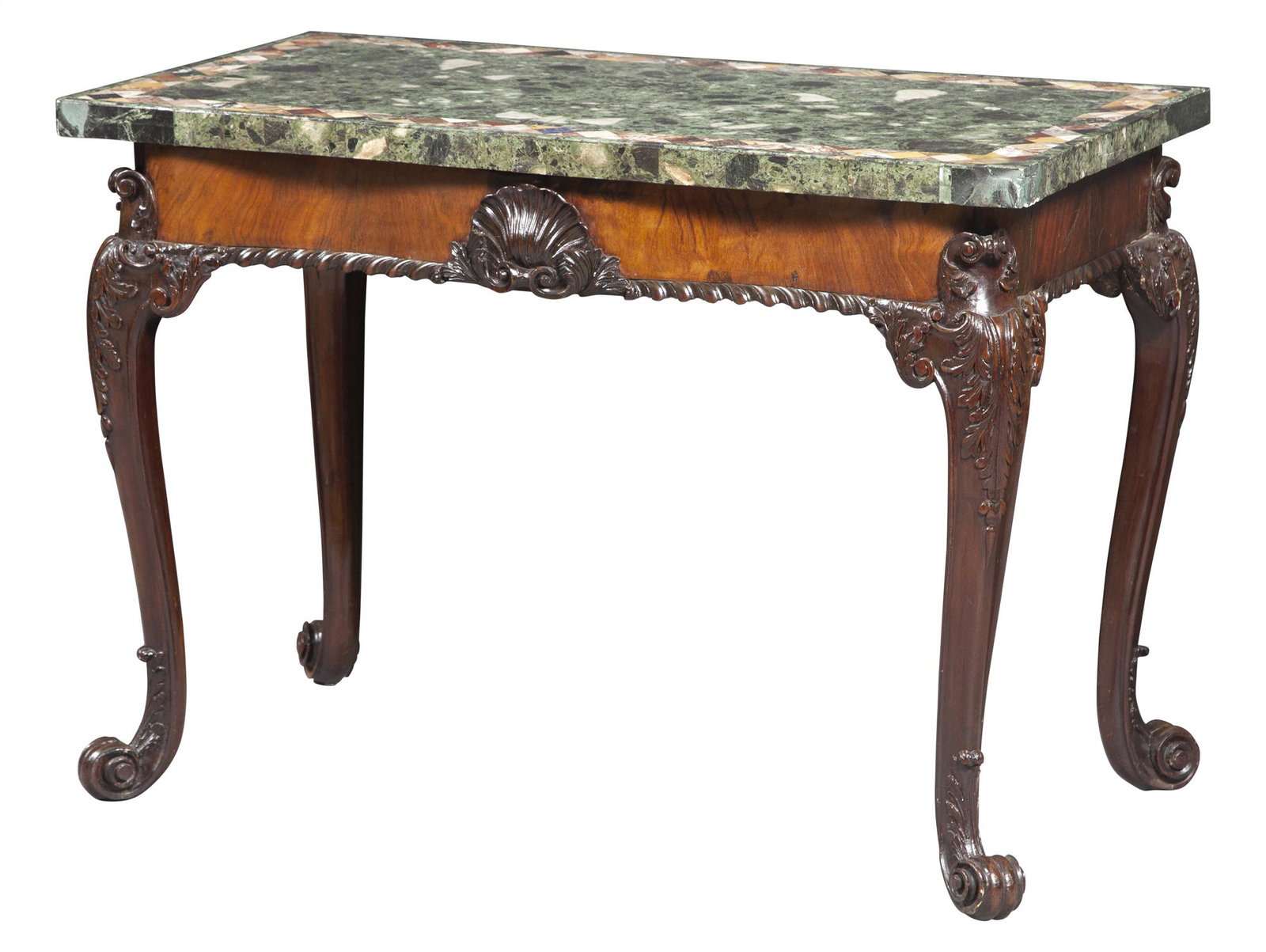 George II Mahogany Specimen Top Mahogany Hall Table (1 of 8)
