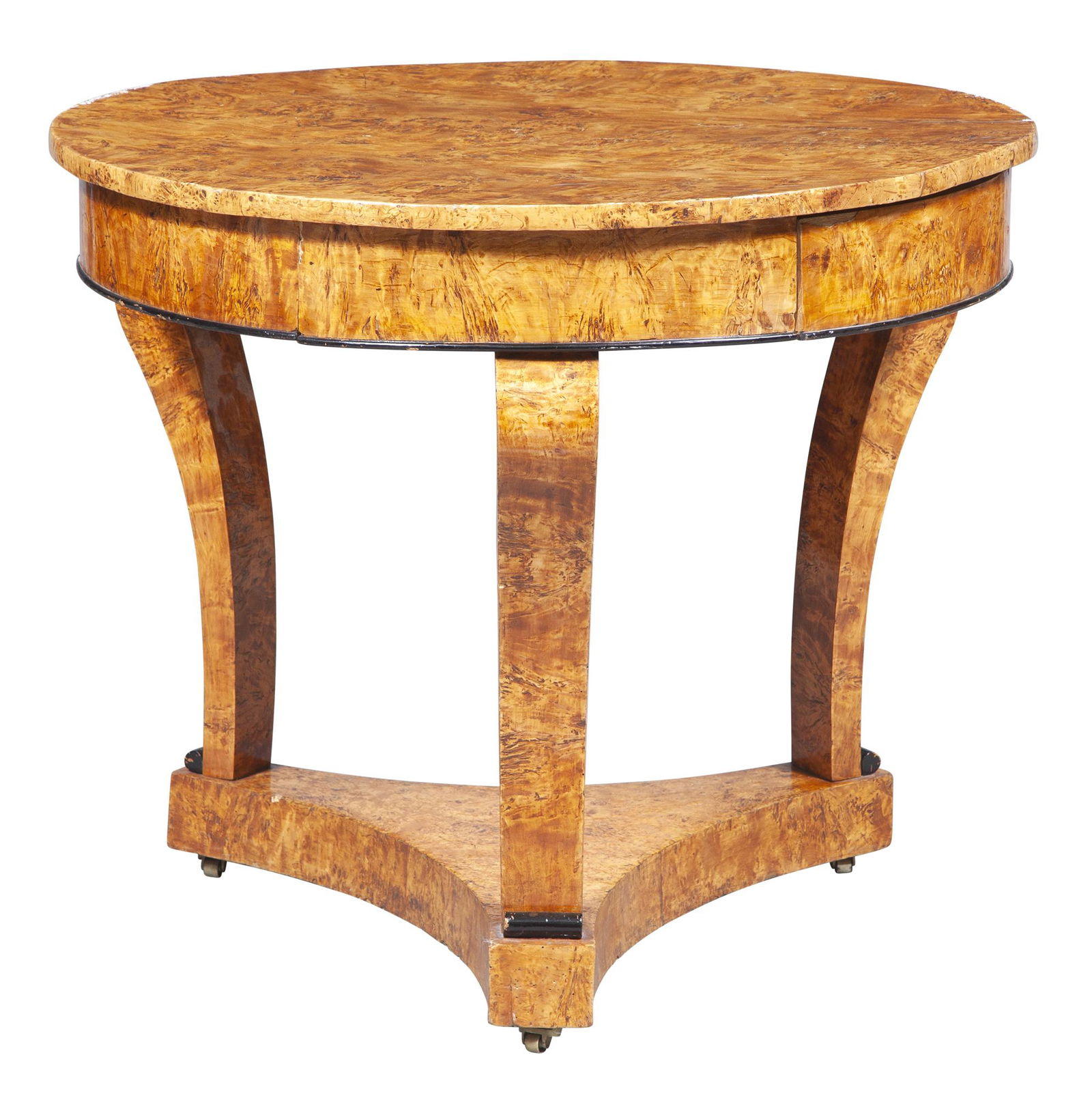 Russian Neoclassical Birch Center Table (1 of 6)