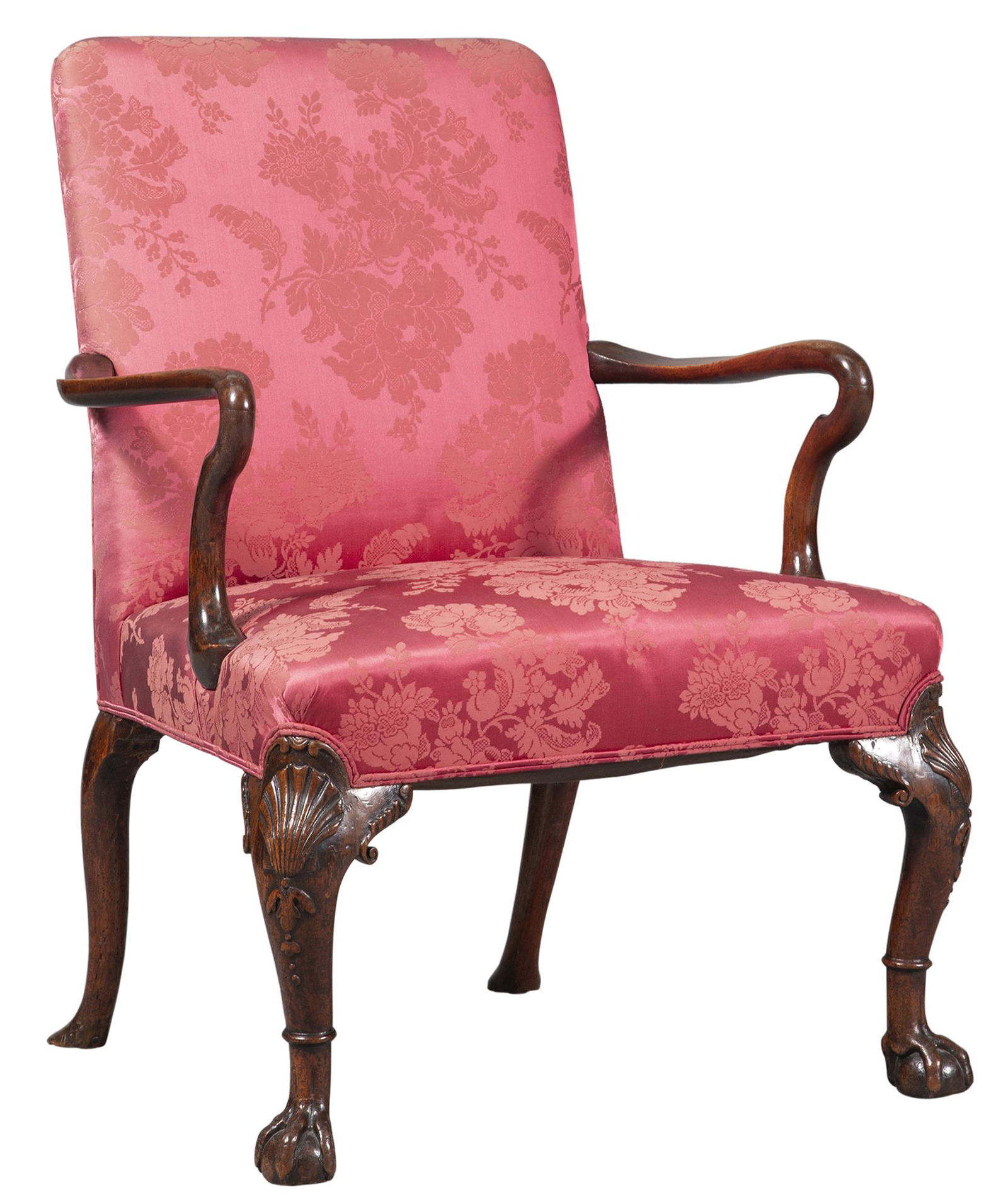 George II Mahogany Library Armchair (1 of 7)