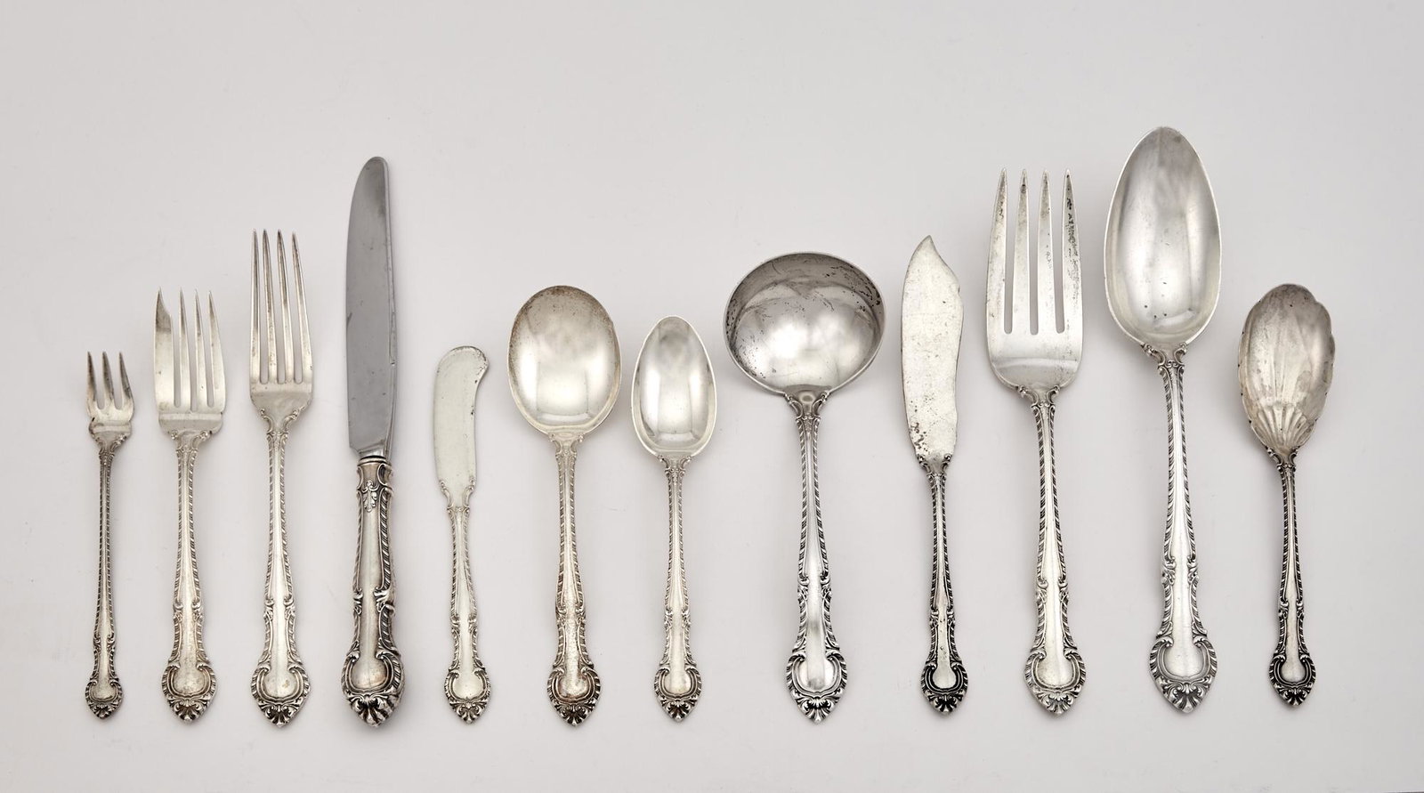 Gorham Sterling Silver English Gadroon Pattern Flatware Service (1 of 3)