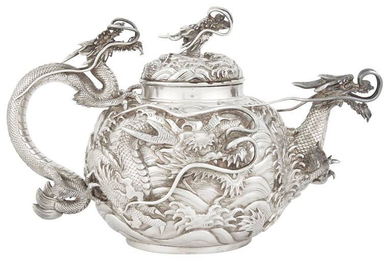 Japanese Silver Teapot