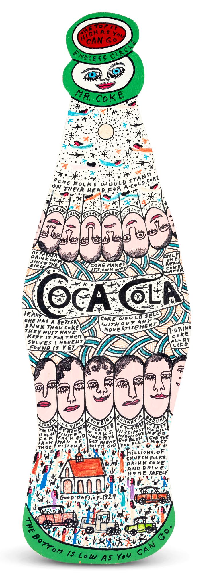 Reverend Howard Finster American, 1916-2001 Untitled (Mr. Coke), 1989 (1 of 3)