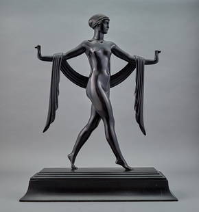 Carl Paul Jennewein: Carl Paul Jennewein German/American, 1890-1978 Greek Dance, modelled in 1926, cast before 1939 Inscribed C. P. Jennewein / © on top of the base; inscribed P. B. u Co. Munich, Made in Germany, and