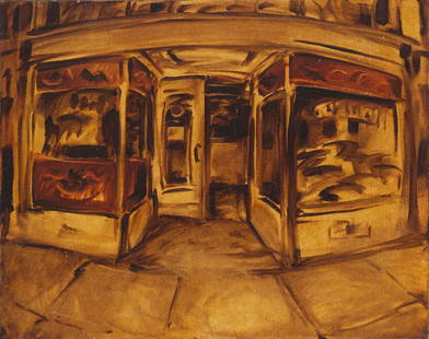 Martin Wong: Martin Wong American, 1946-1999 Chinatown Store Front, circa 1975-78 Acrylic on canvas 16 x 20 inches (40.6 x 50.8 cm) Unframed Provenance: Acquired directly from the artist by the current owner C