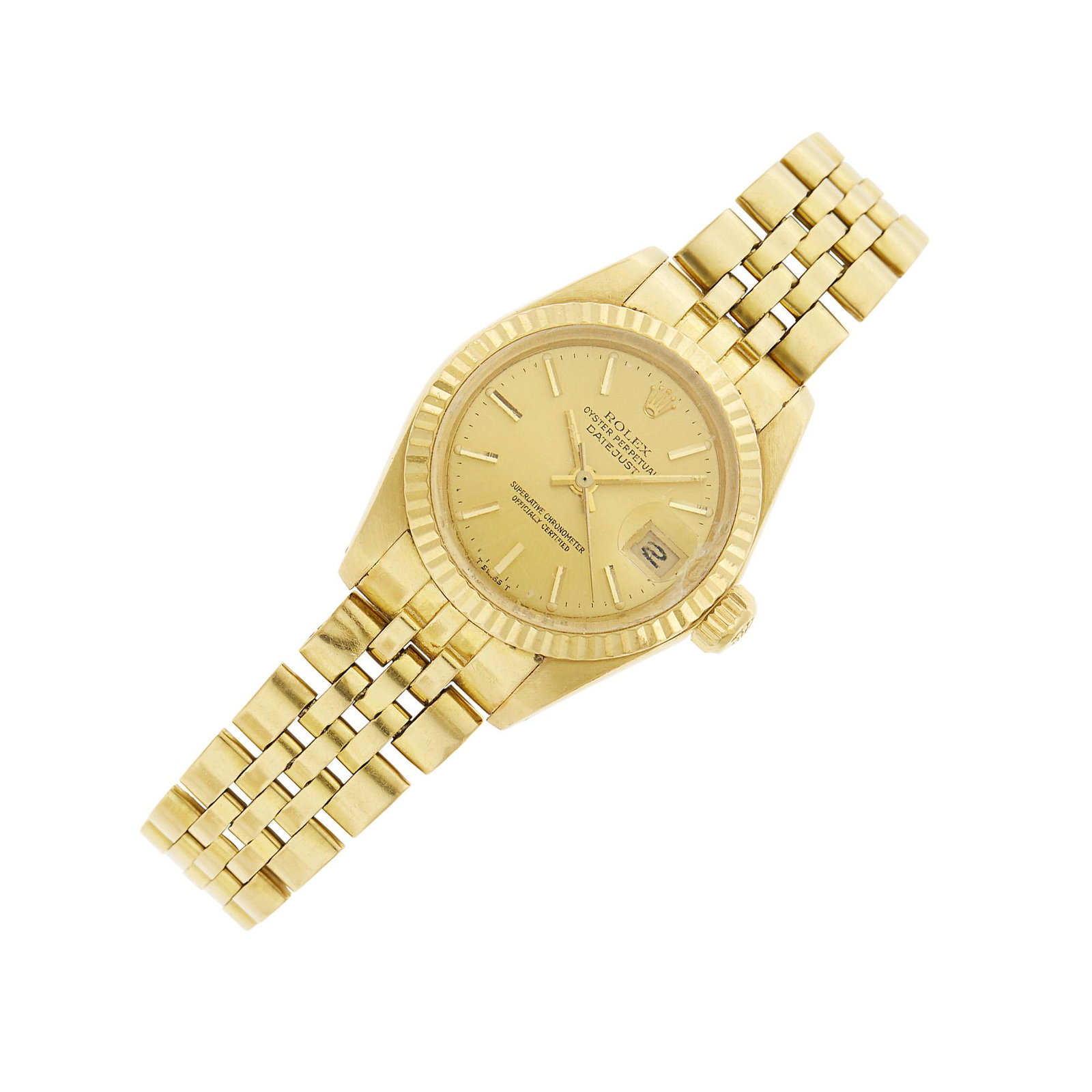 Rolex Gold 'Oyster Perpetual Datejust' Wristwatch, Ref. 6917 (1 of 1)