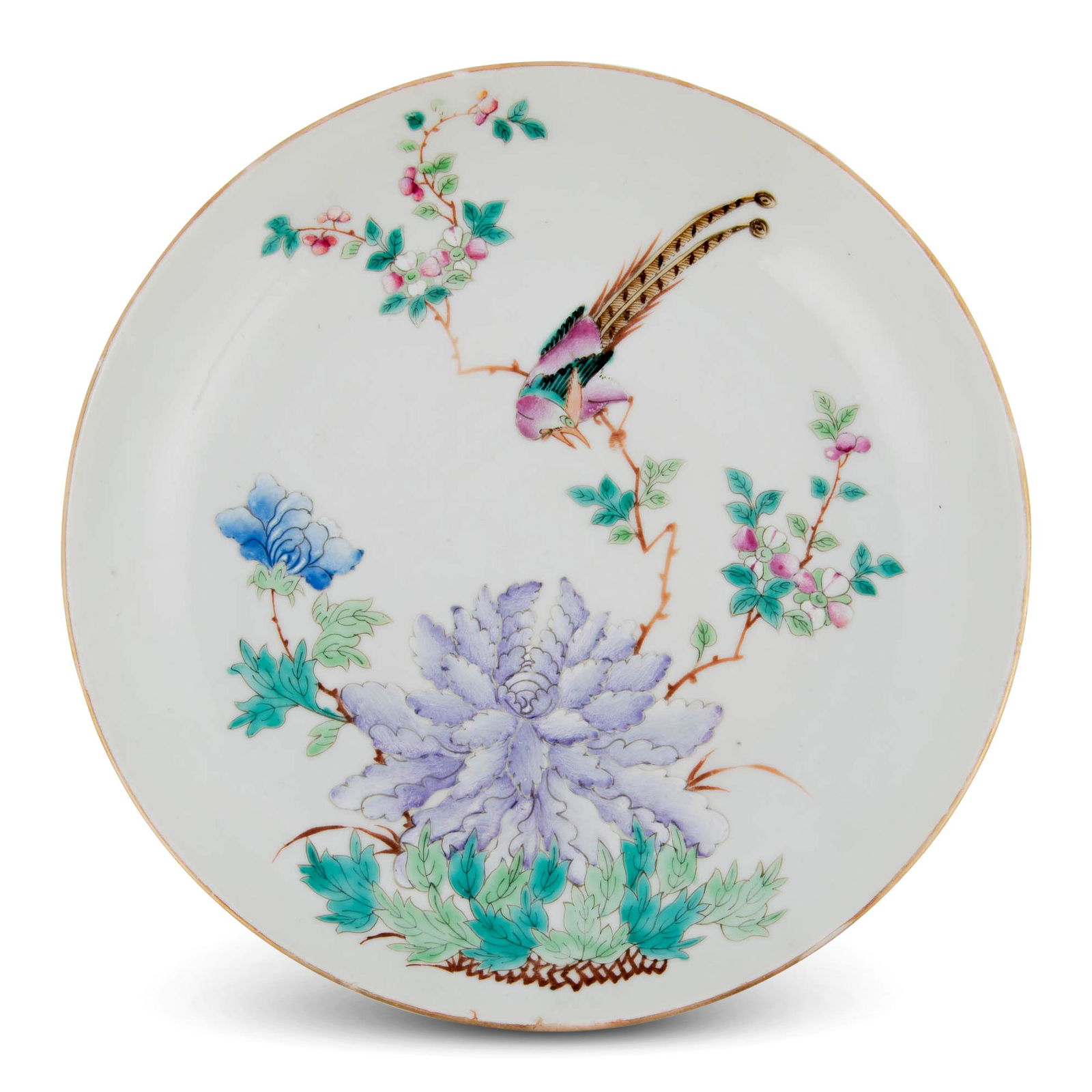 A Chinese Enameled Porcelain Dish (1 of 3)