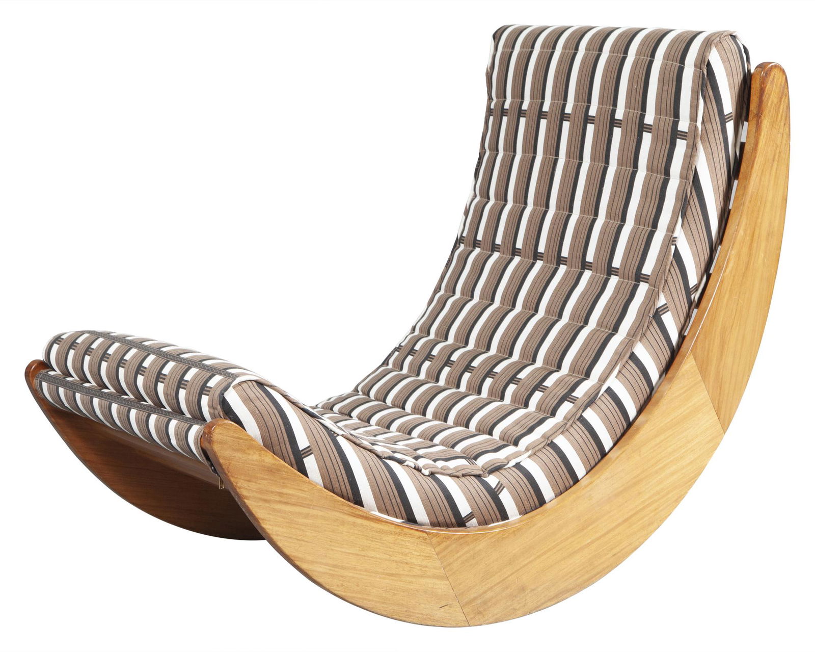 Verner Panton Upholstered Walnut Relaxer II Rocking Chair (1 of 6)
