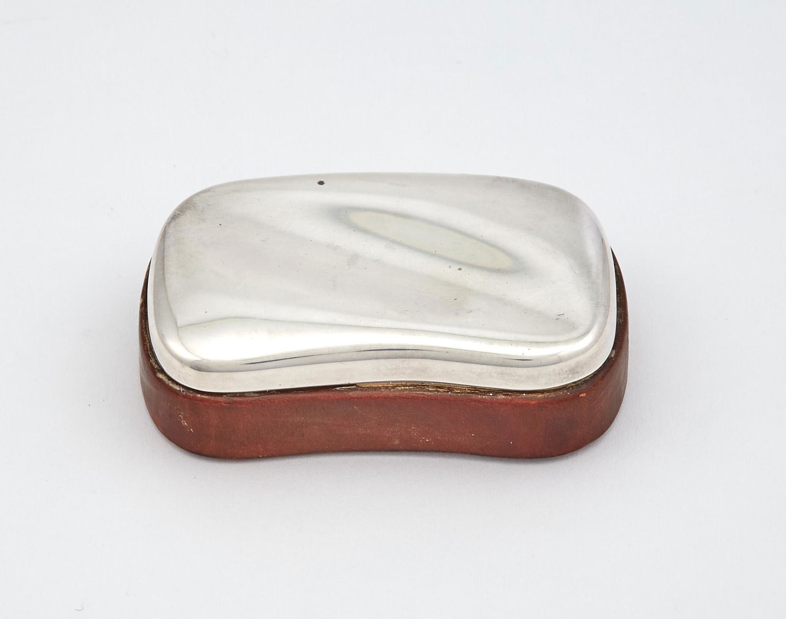 Elsa Peretti Sterling Silver and Leather Box (1 of 4)