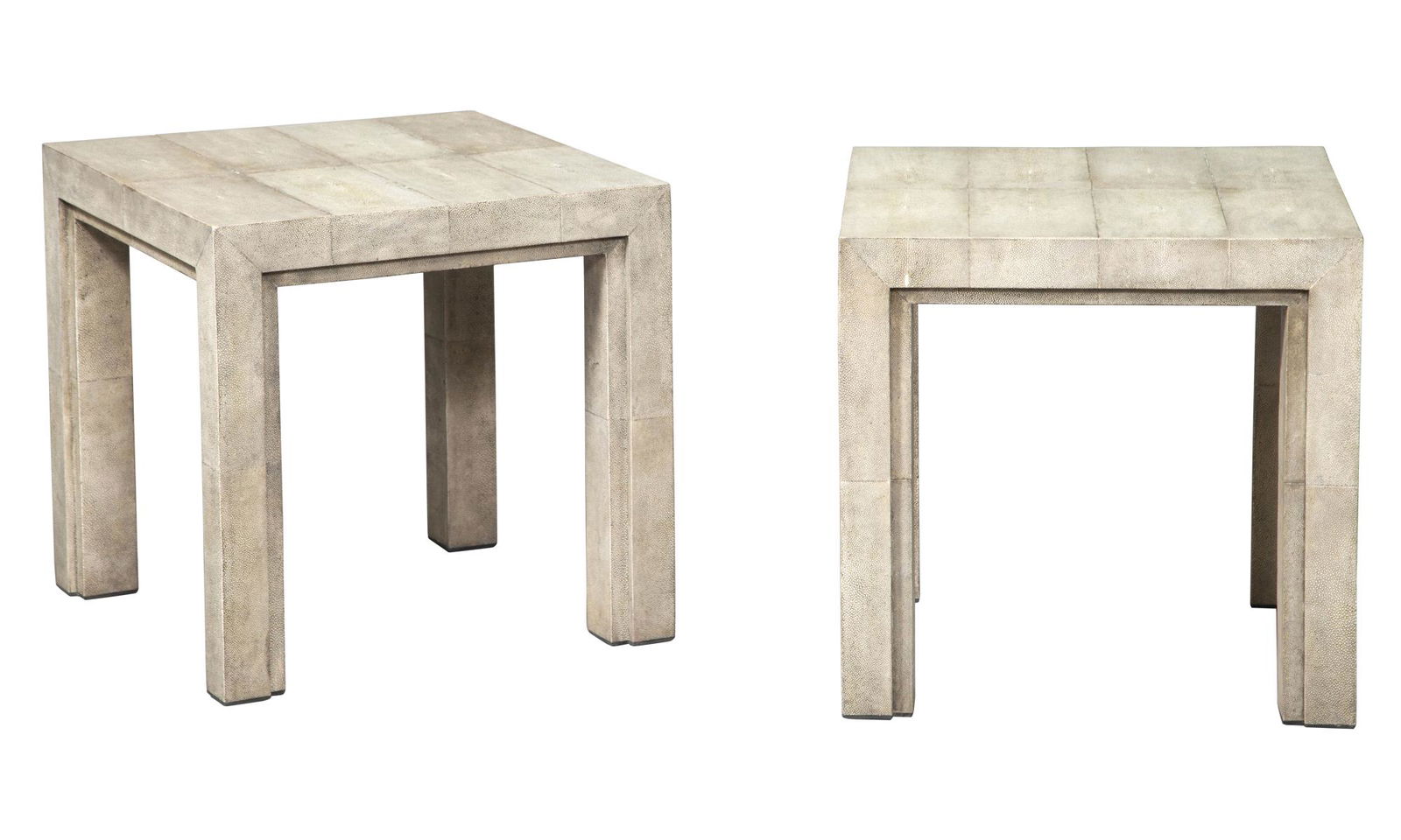 Pair of R. & Y. Augousti Shagreen Side Tables (1 of 6)
