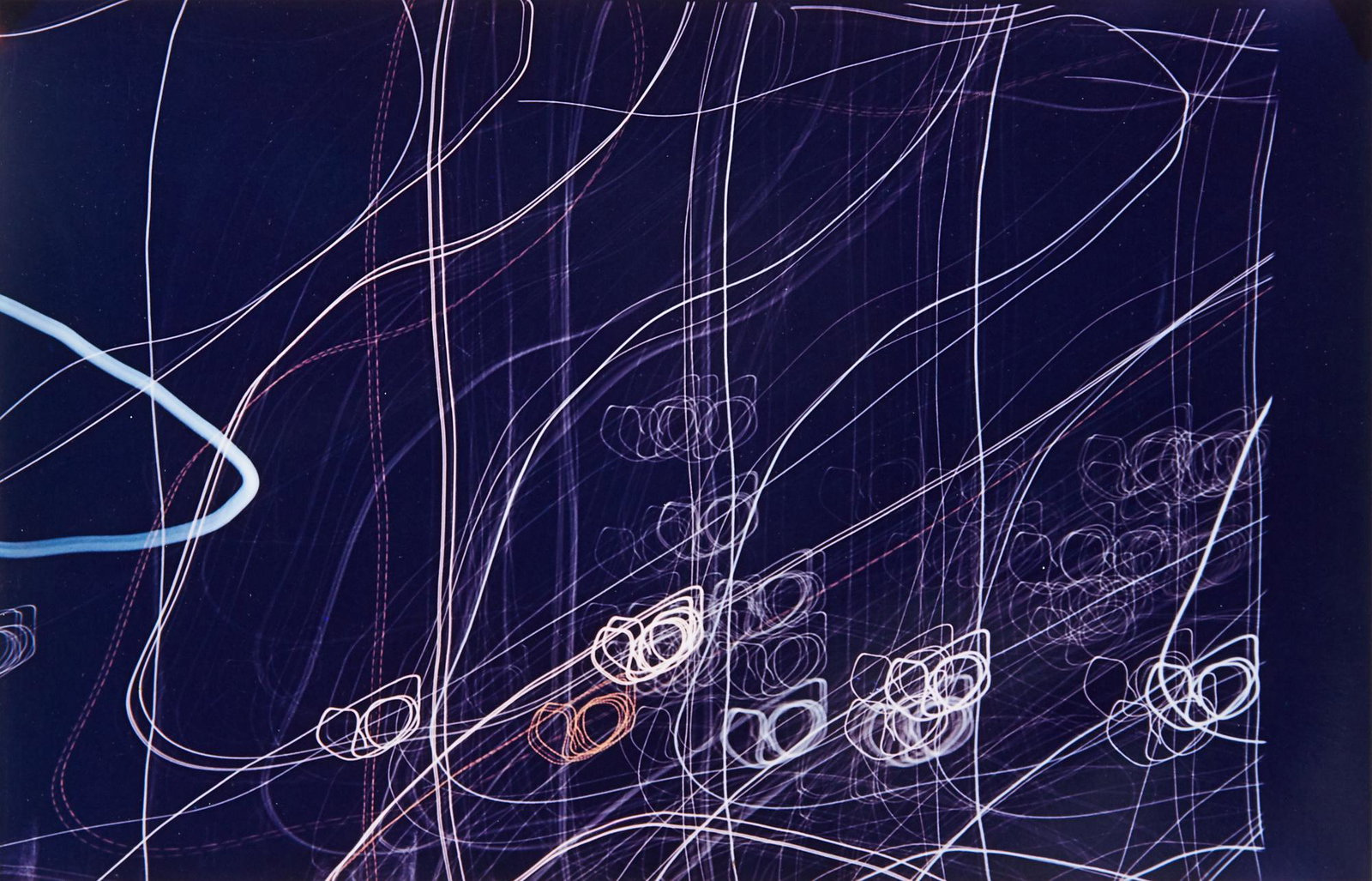 CALLAHAN, HARRY (1912-1999) [Camera Movement in Neon Lights and Night, Chicago], likely 1970s, (1 of 3)