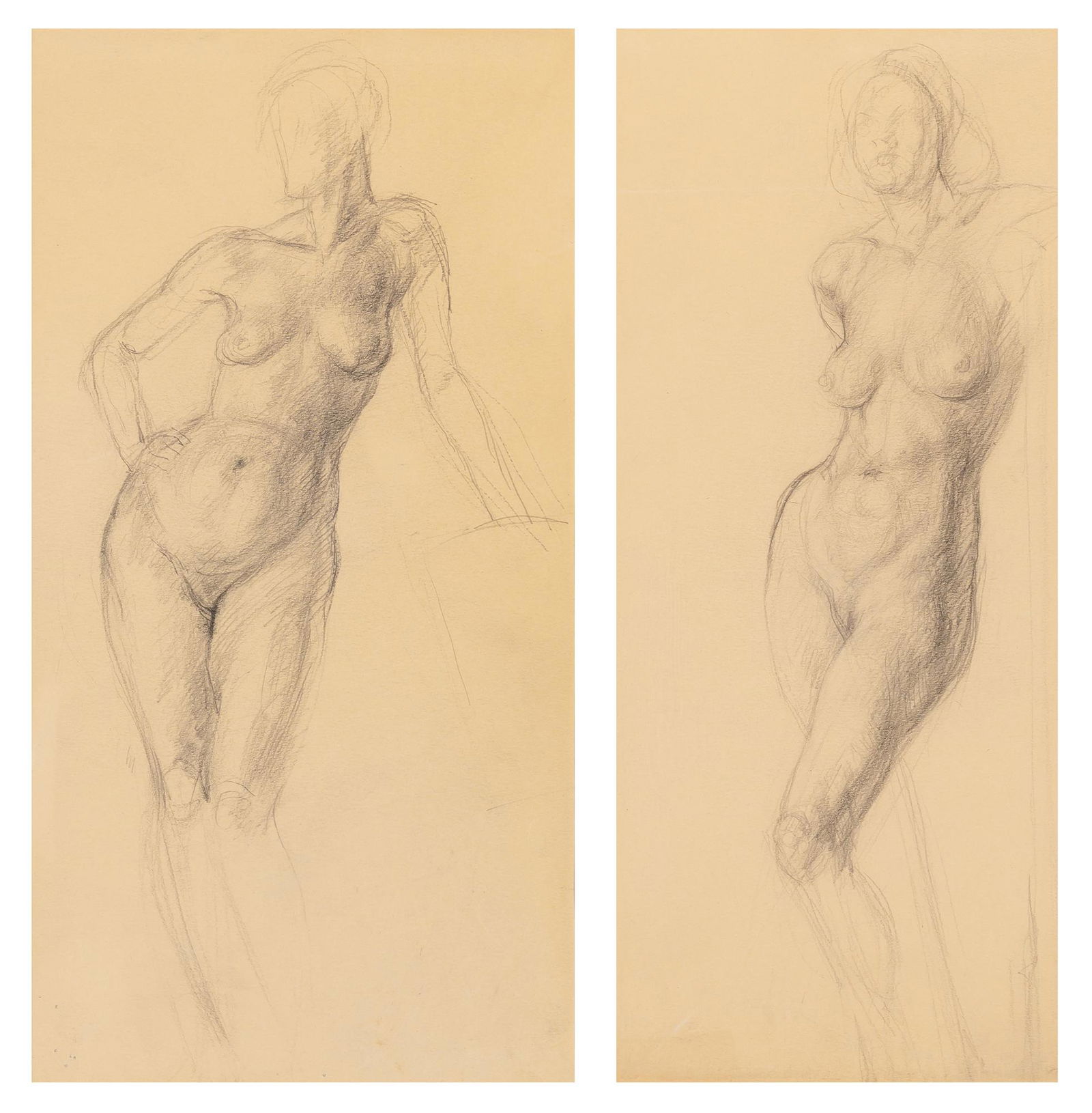 Augustus Edwin John Welsh, 1878-1961 Study of Female Nudes: Two (1 of 7)