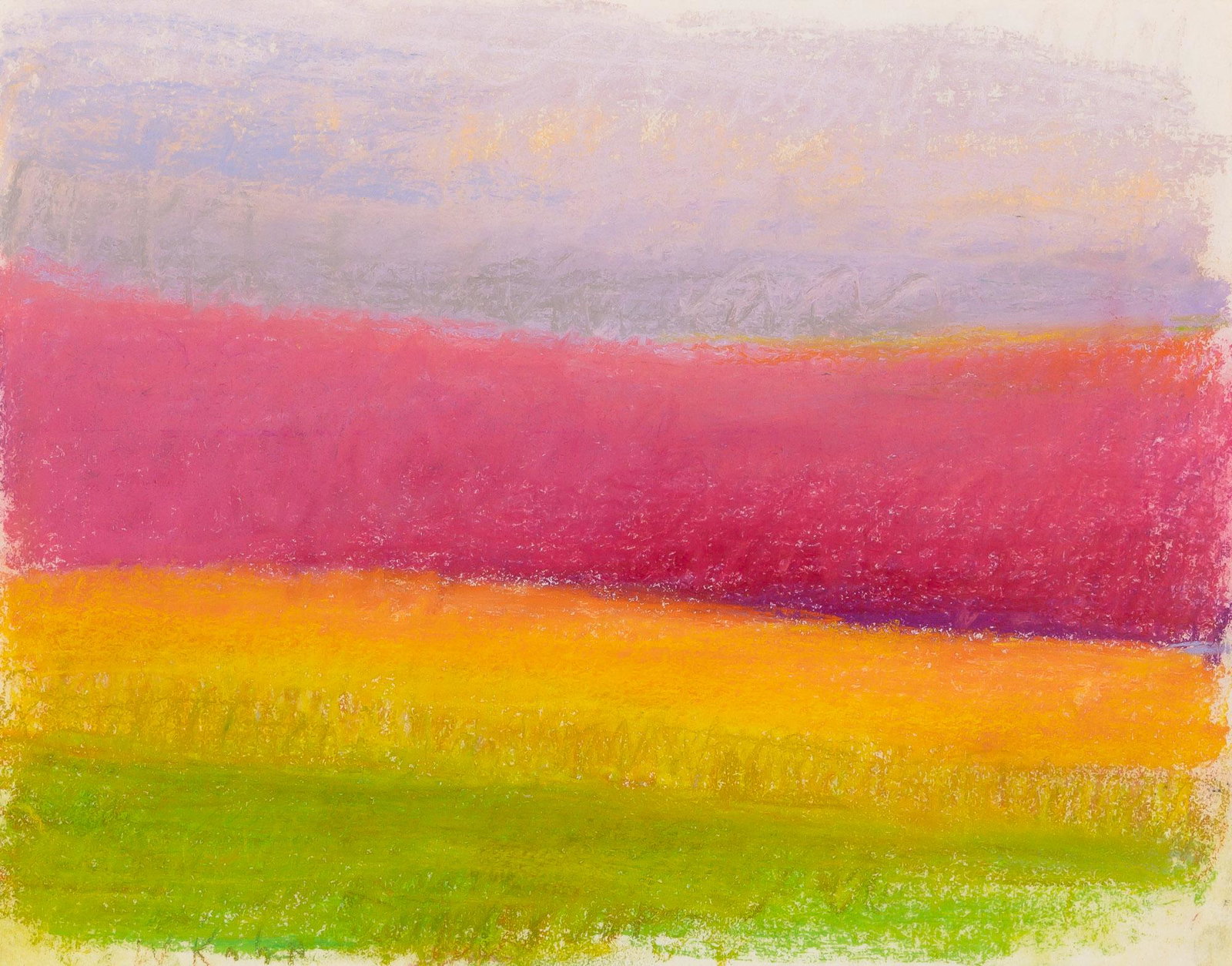 Wolf Kahn German/American, b. 1927 Cornfield Under Approaching Stars: Wolf Kahn German/American, b. 1927 Cornfield Under Approaching Stars Signed W Kahn (ll) Pastel on paper 11 x 14 inches (28 x 35.5 cm) C The Collection of Barbara Cook