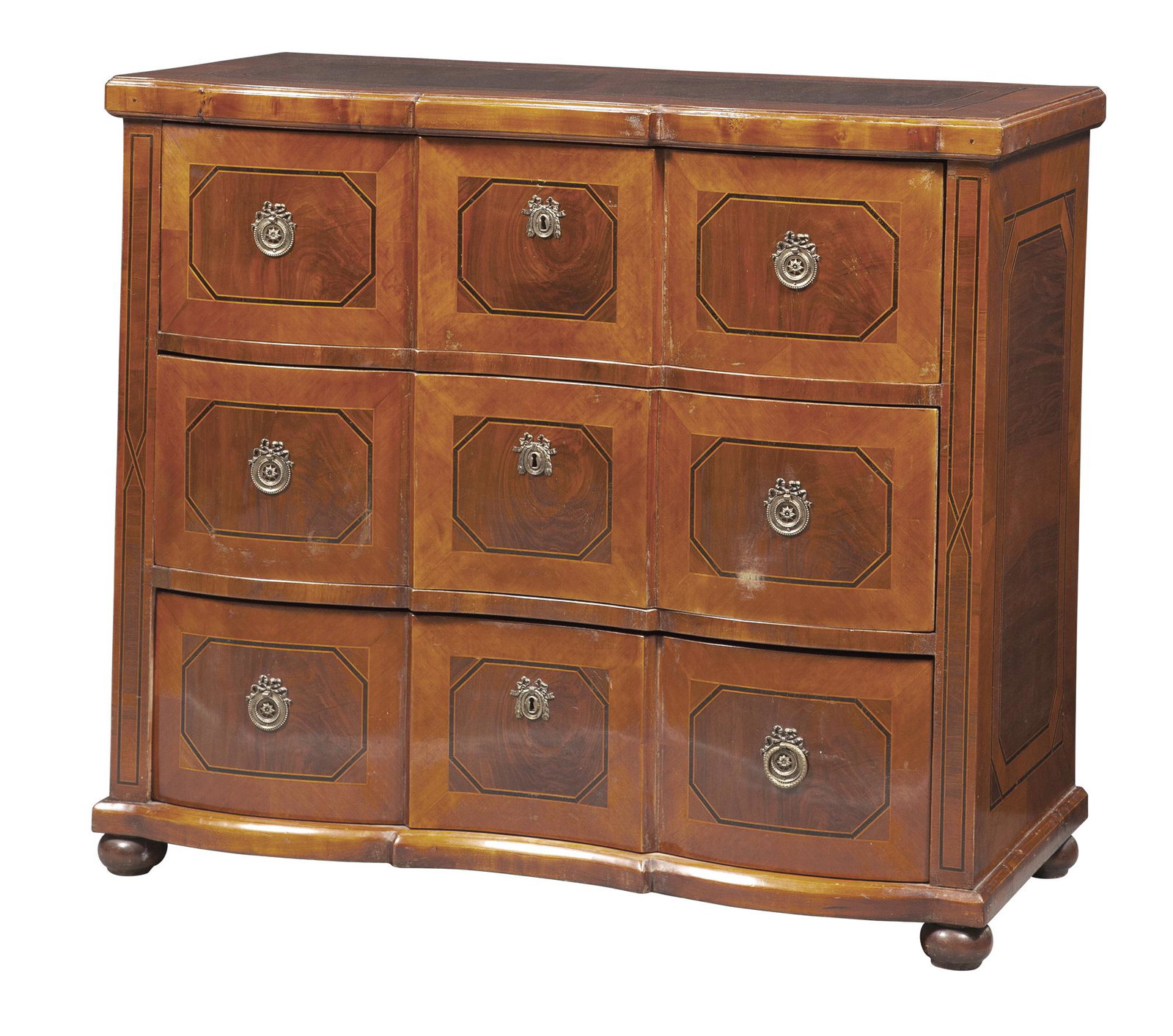 Continental Inlaid Chest of Drawers (1 of 6)