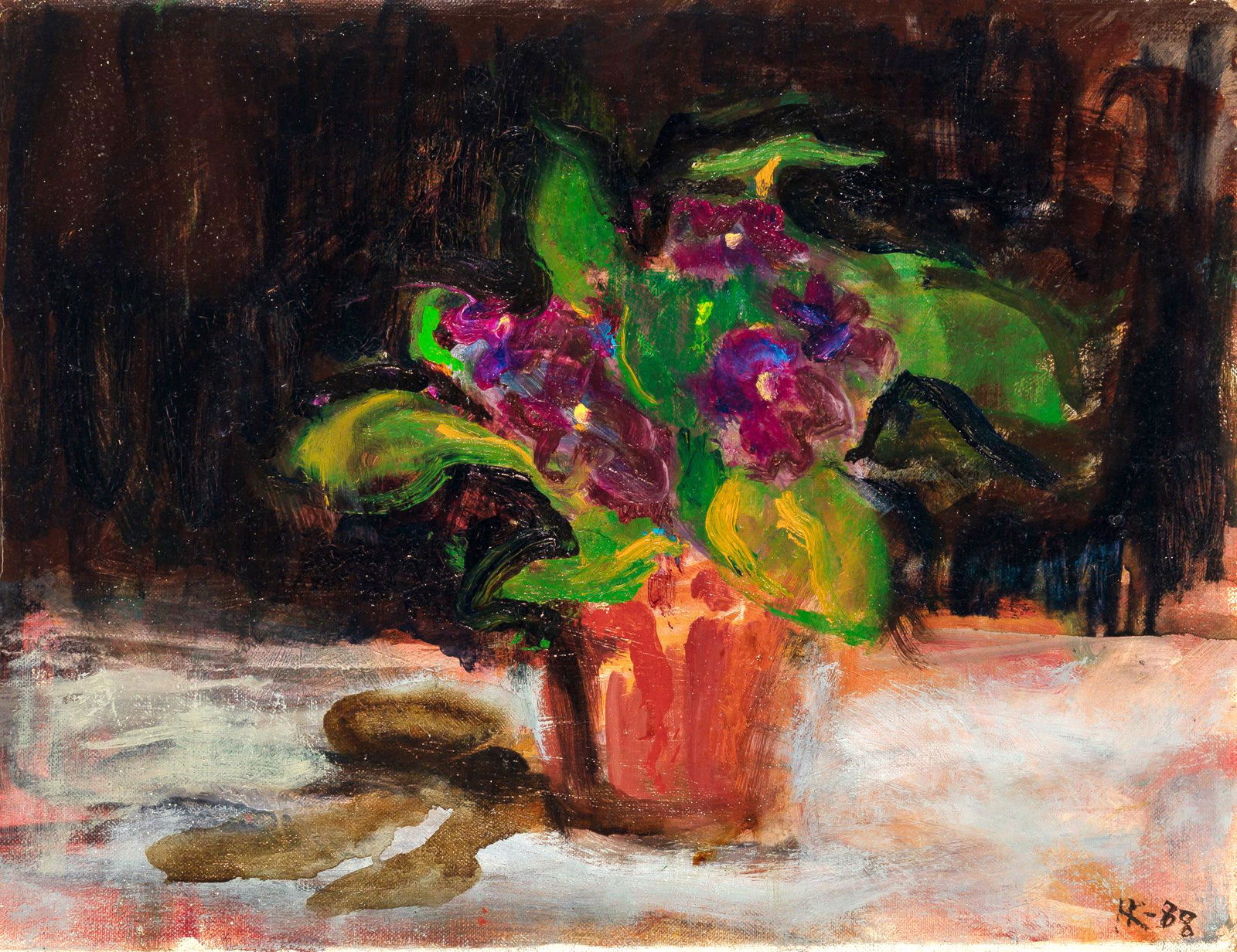 Herbert Katzman American, 1923-2004 African Violets, 1988 (1 of 4)